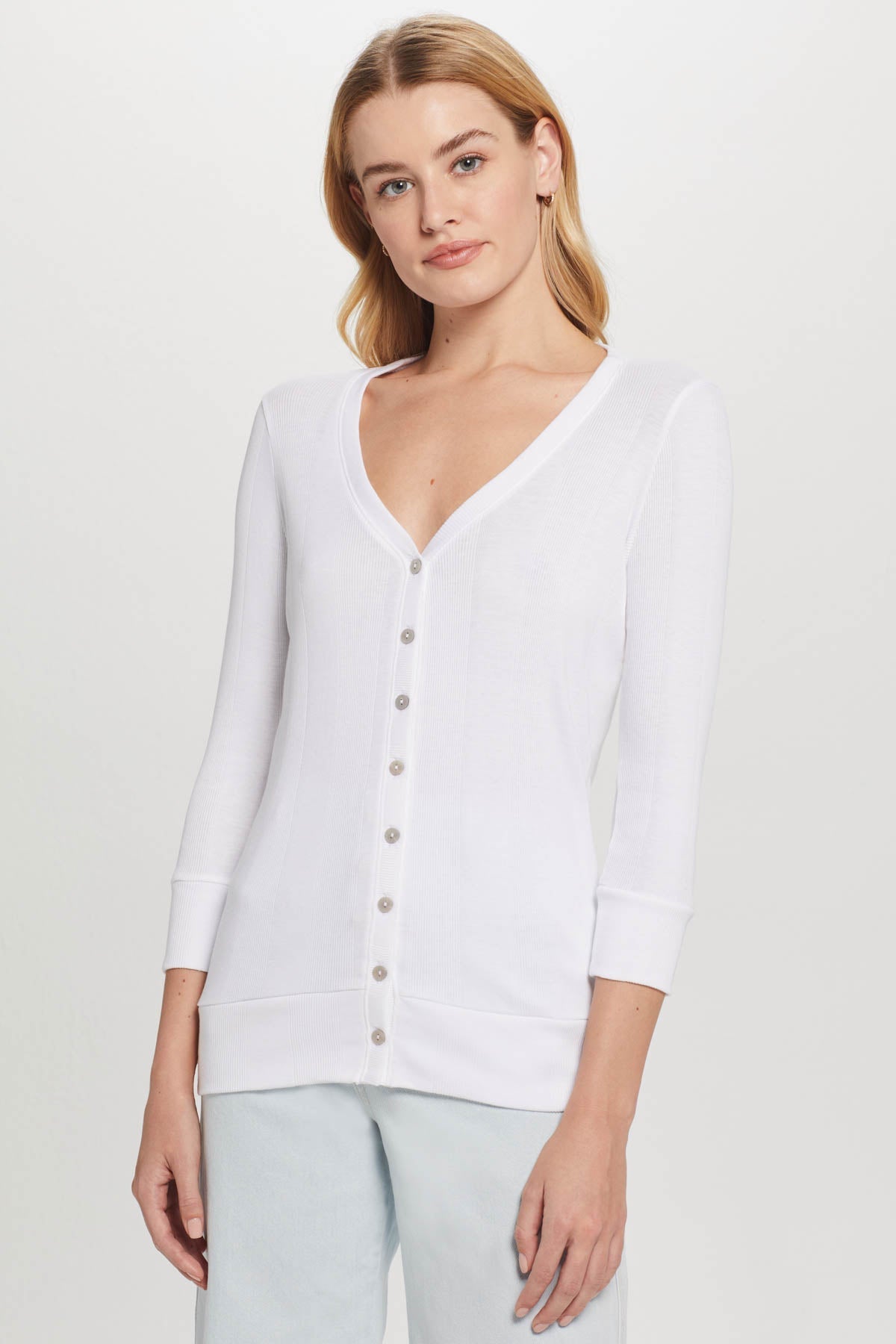 Harper Cardigan - Goldie LeWinter #color_white