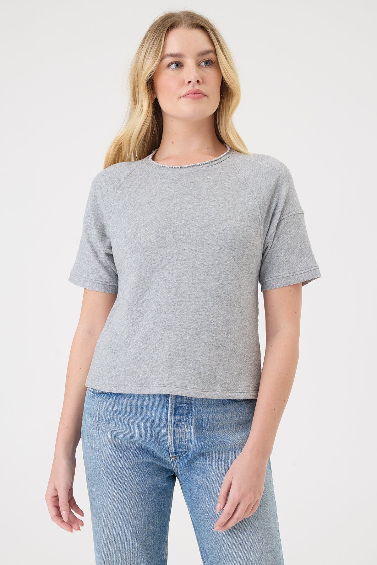 Heathered Raglan Top