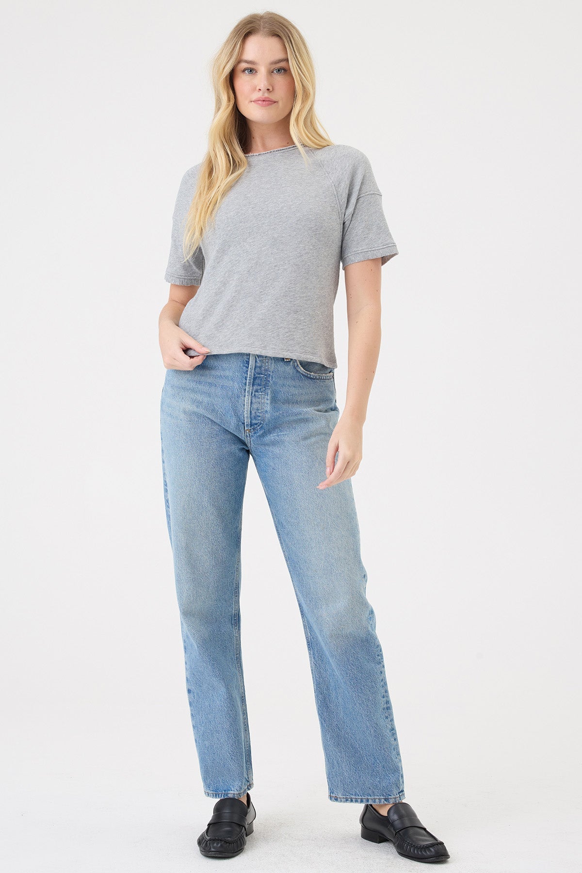 Heathered Raglan Top