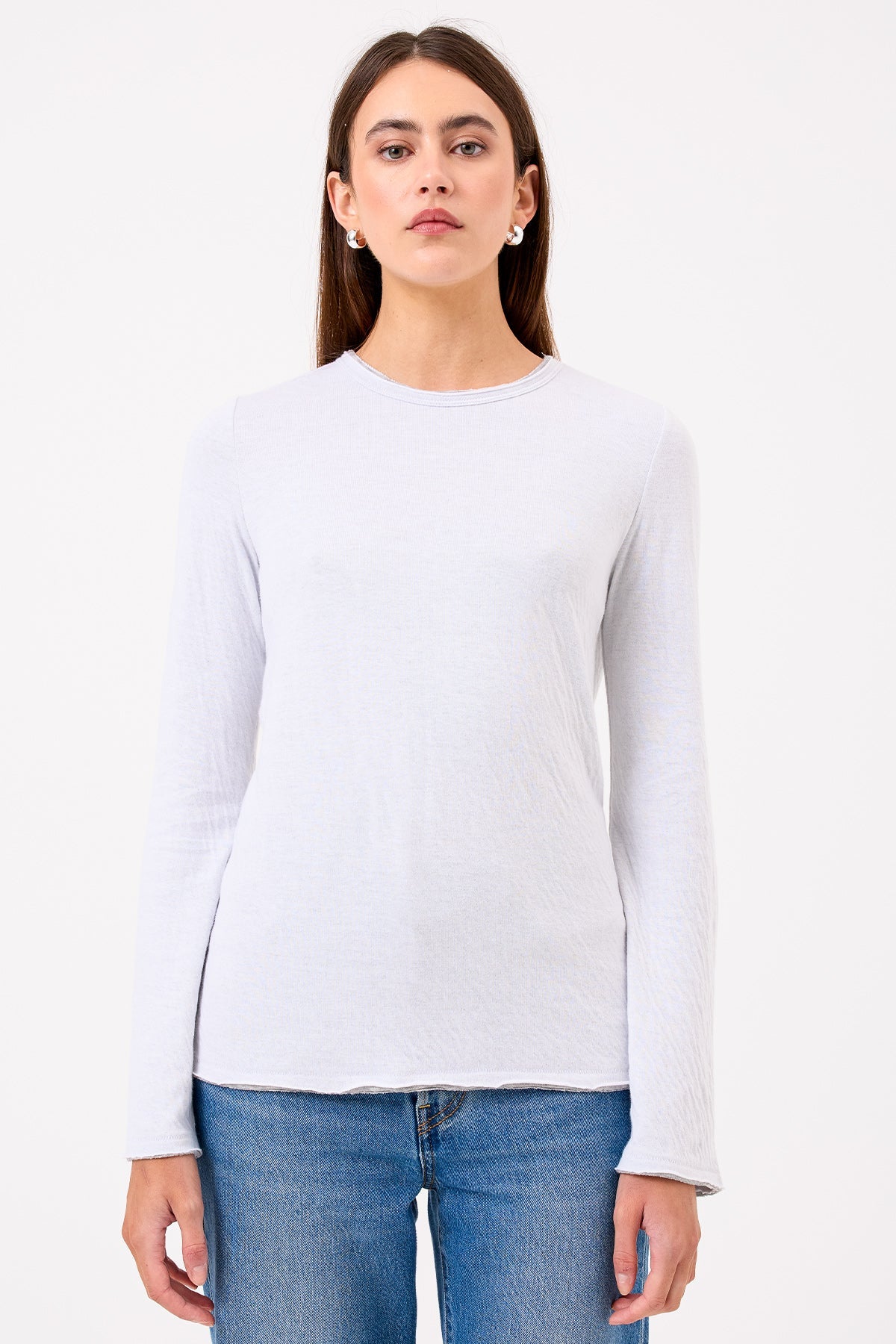 Isla Long Sleeve Tee - Goldie LeWinter #color_white