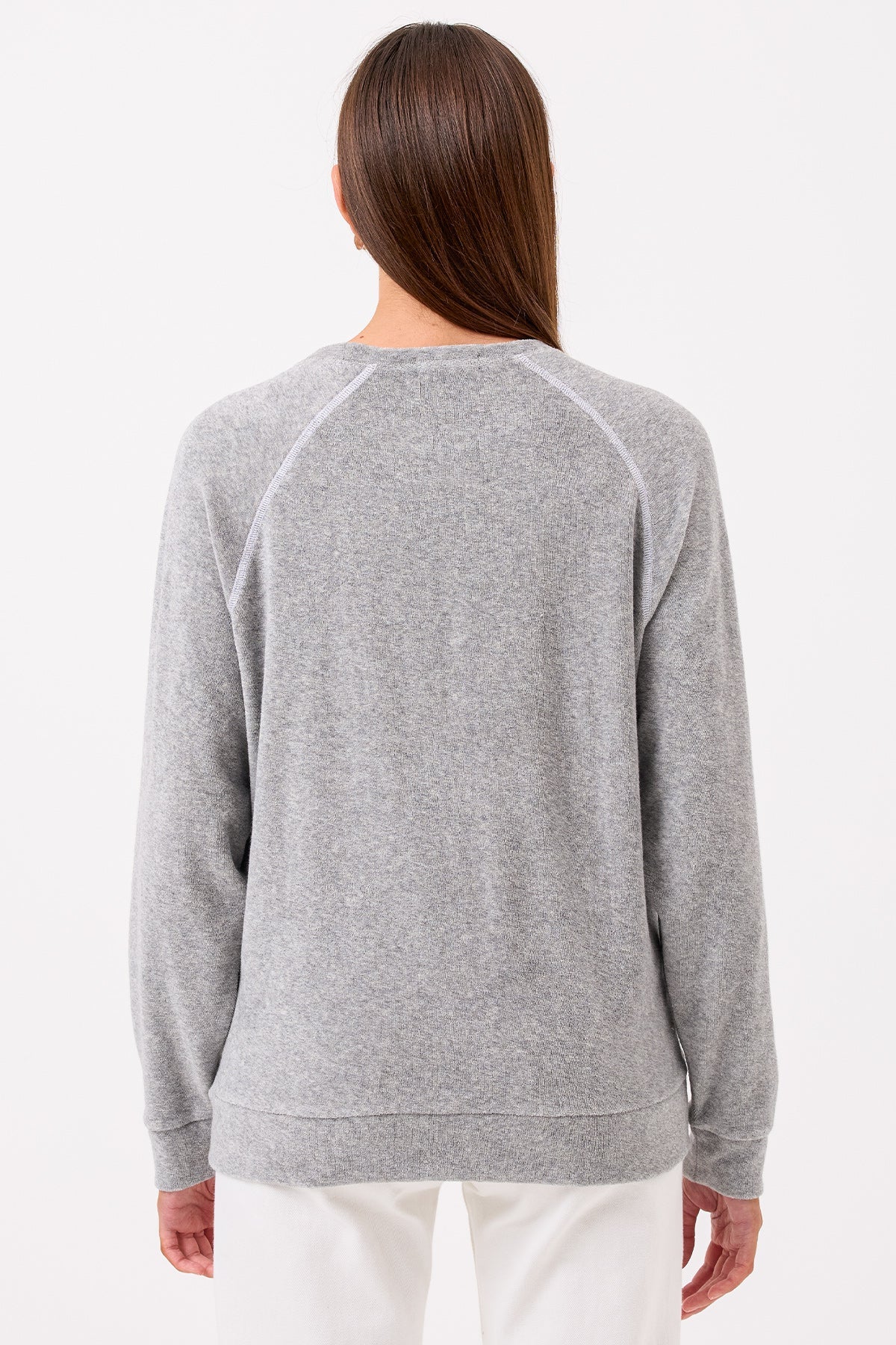 Life of Luxury Raglan Sweatshirt - Goldie LeWinter #color_gray heather