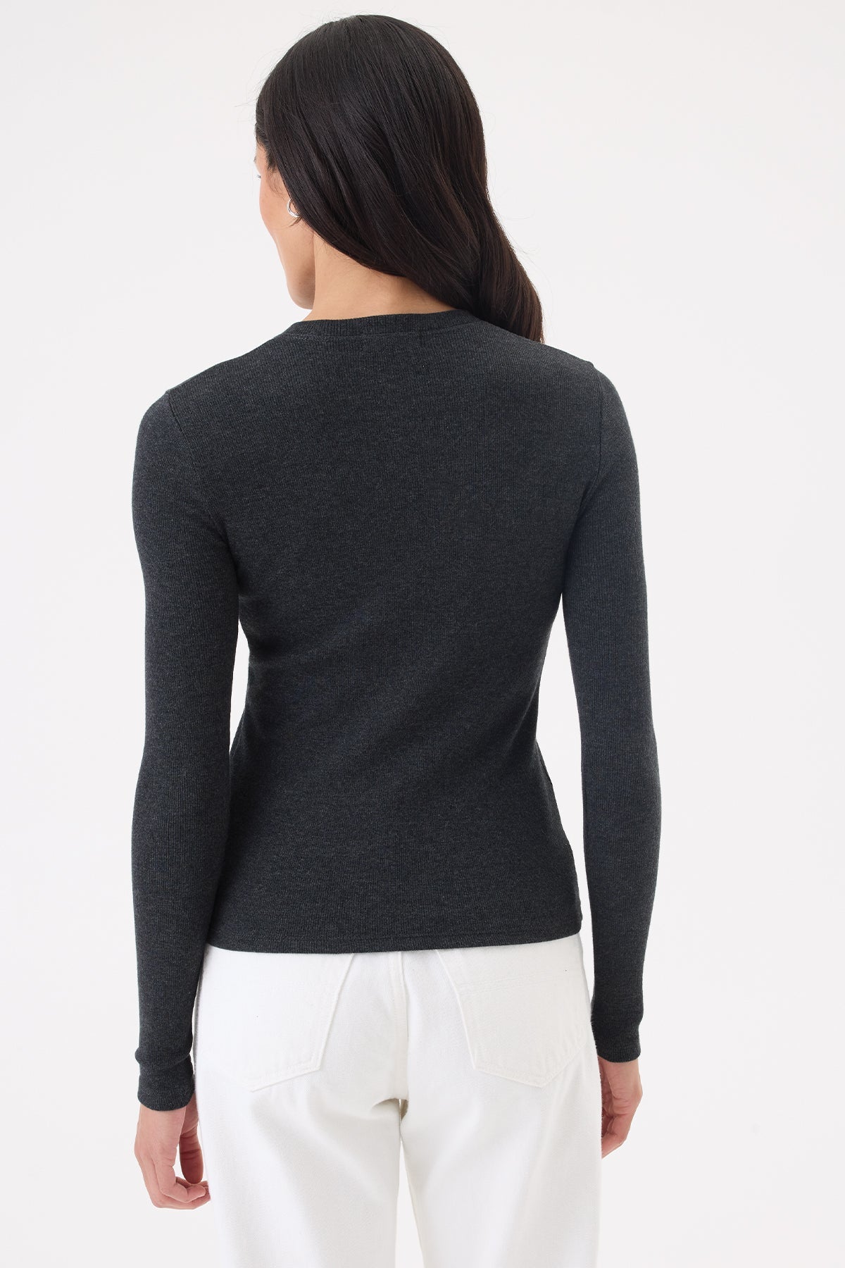 Lina Top - Goldie LeWinter #color_charcoal heather