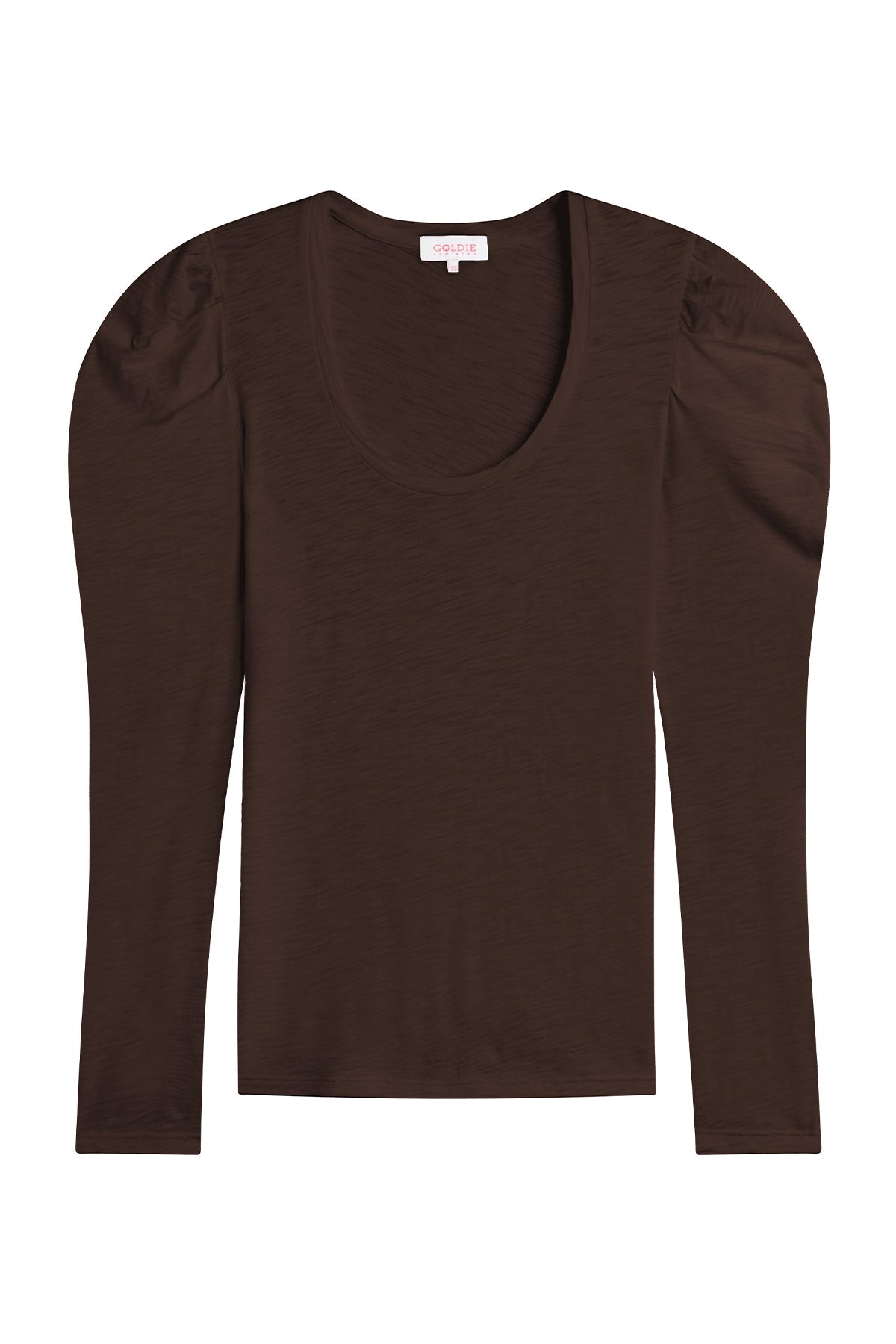 Long Sleeve Duchess Tee - Goldie LeWinter #color_coffee - limited edition