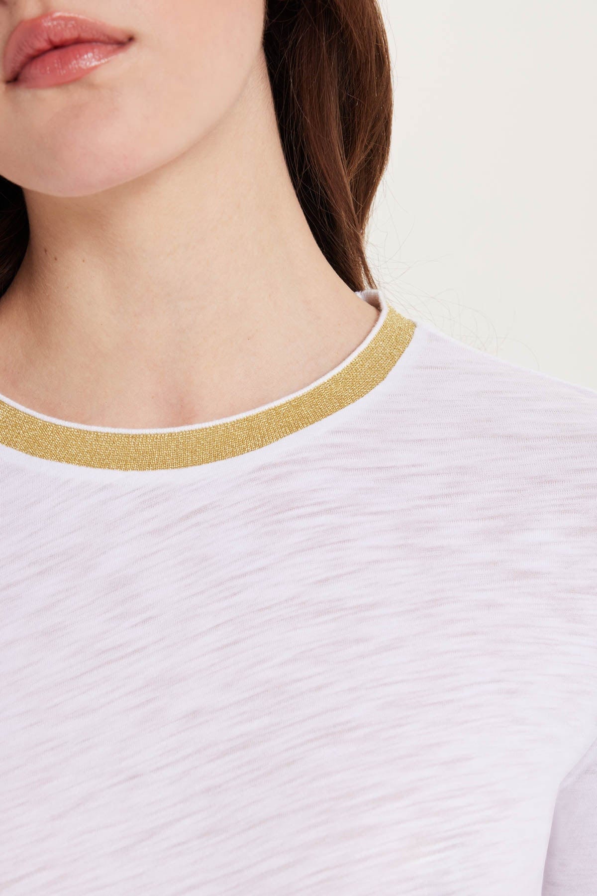 Long Sleeve Pavé Ringer Tee - Goldie LeWinter