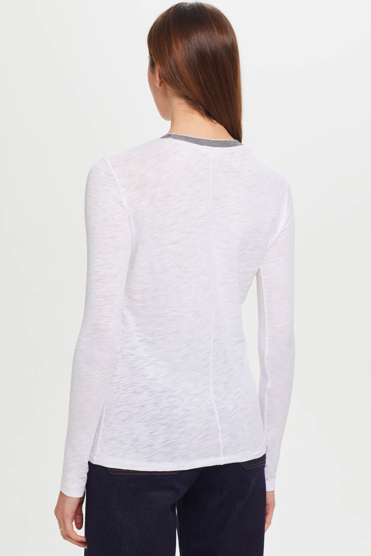 Long Sleeve Pavé Ringer Tee - Goldie LeWinter