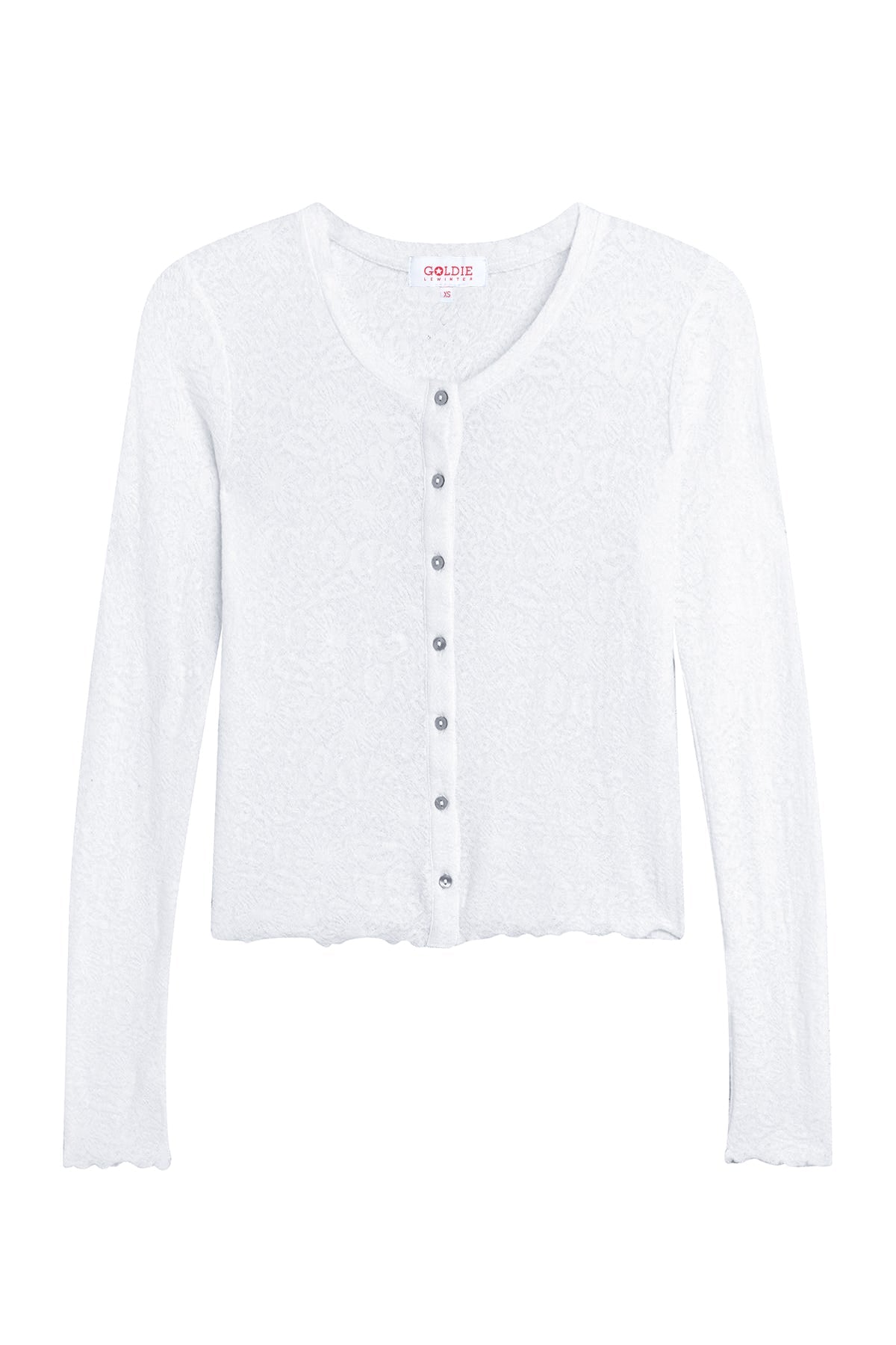 Love Story Cardigan | Floral Jacquard Pima Cotton Cardigan