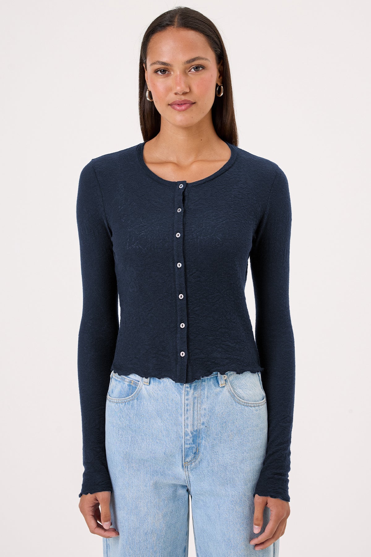 Love Story Cardigan - Goldie LeWinter #color_navy