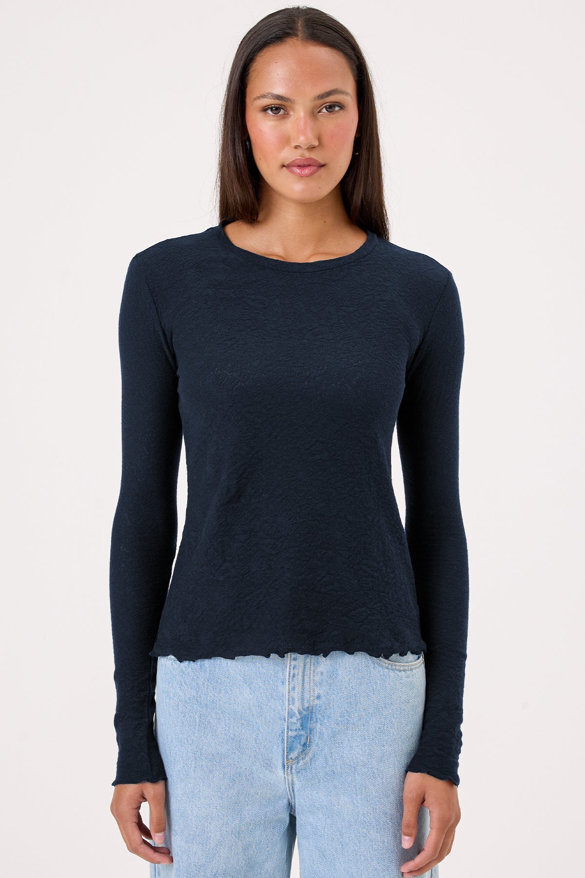 Love Story Long Sleeve Tee - Goldie LeWinter #color_navy
