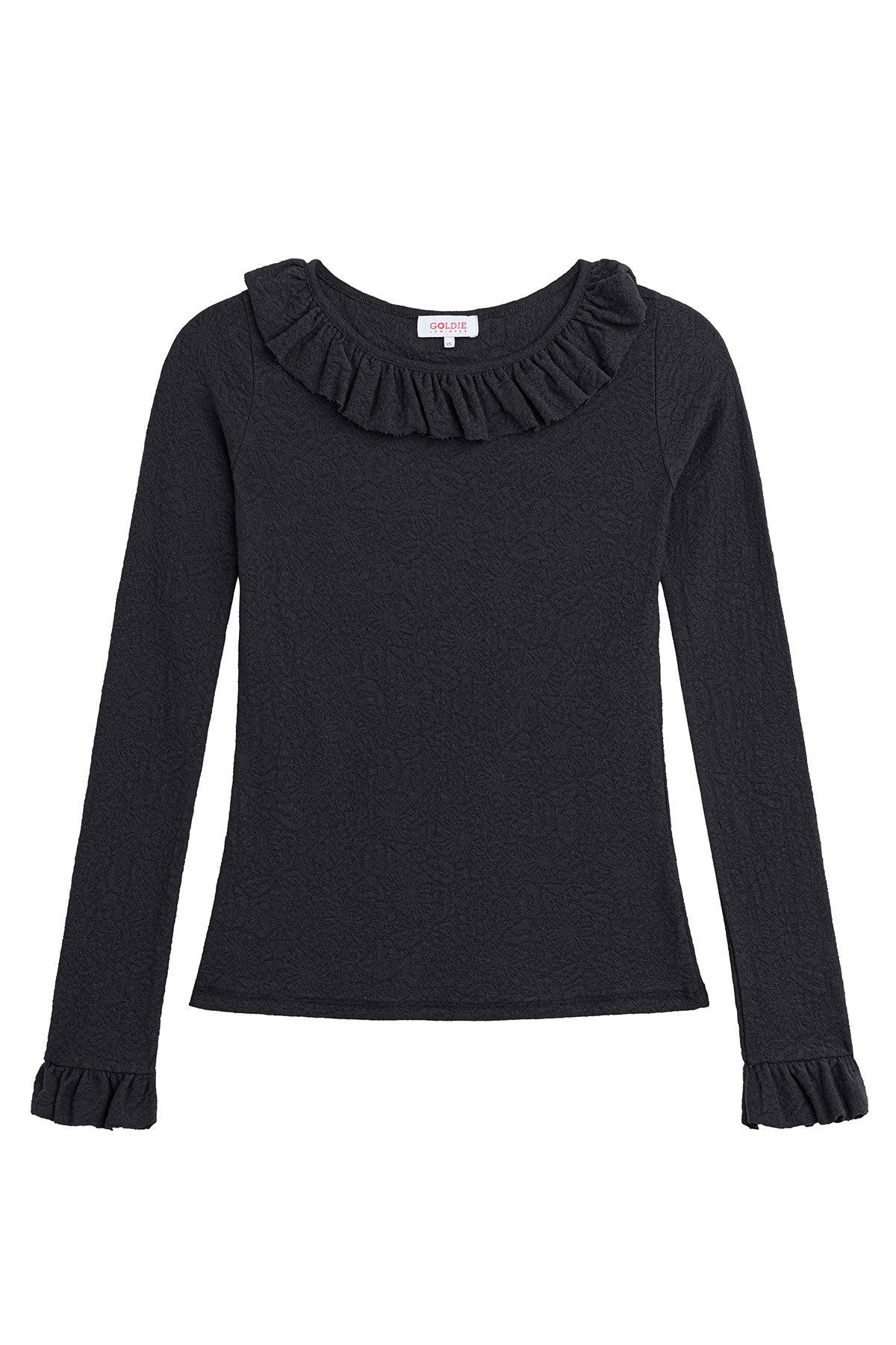 Love Story Ruffle Top - Goldie LeWinter #color_black