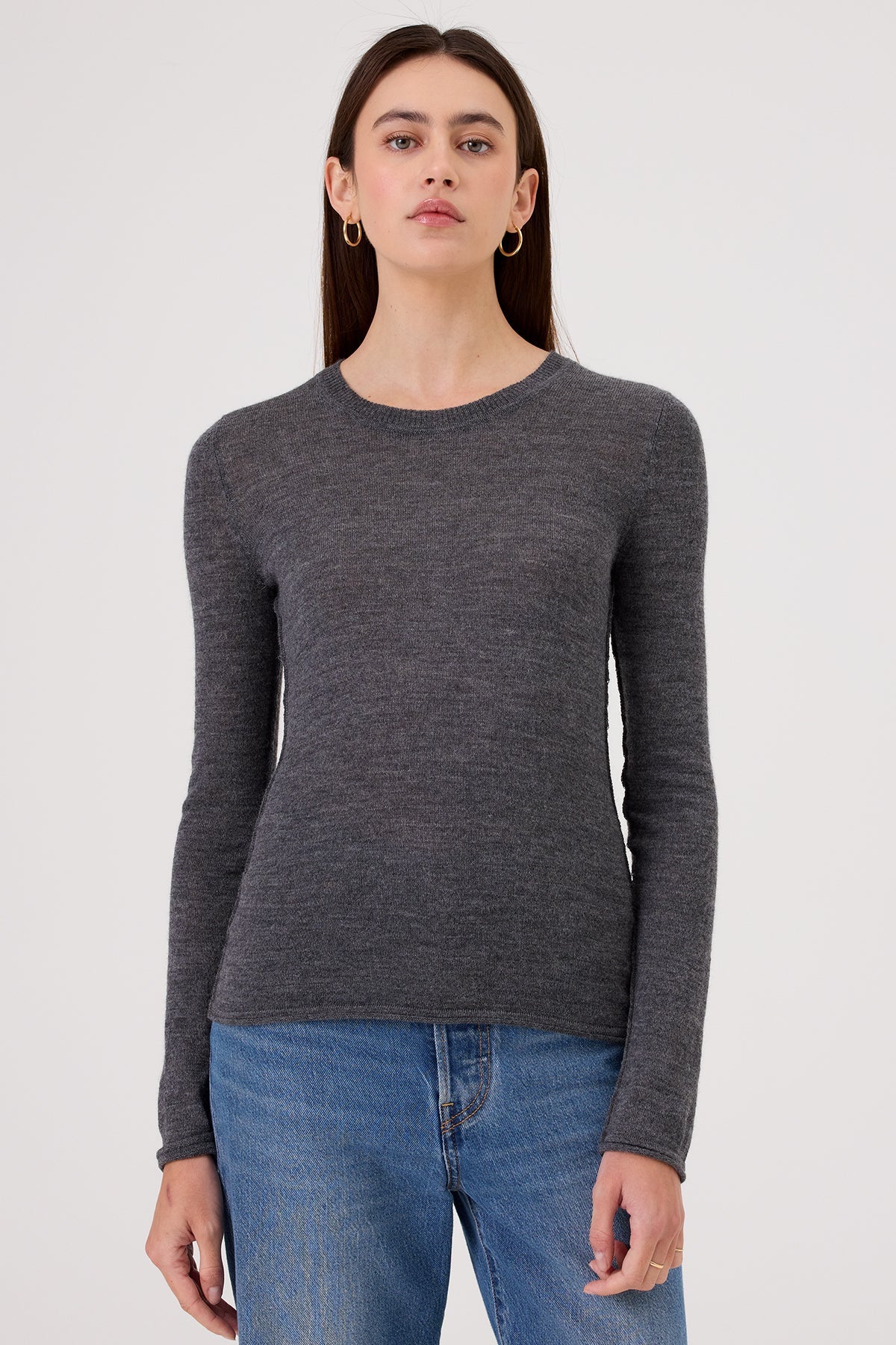 Margot Sweater - Goldie LeWinter #color_charcoal heather