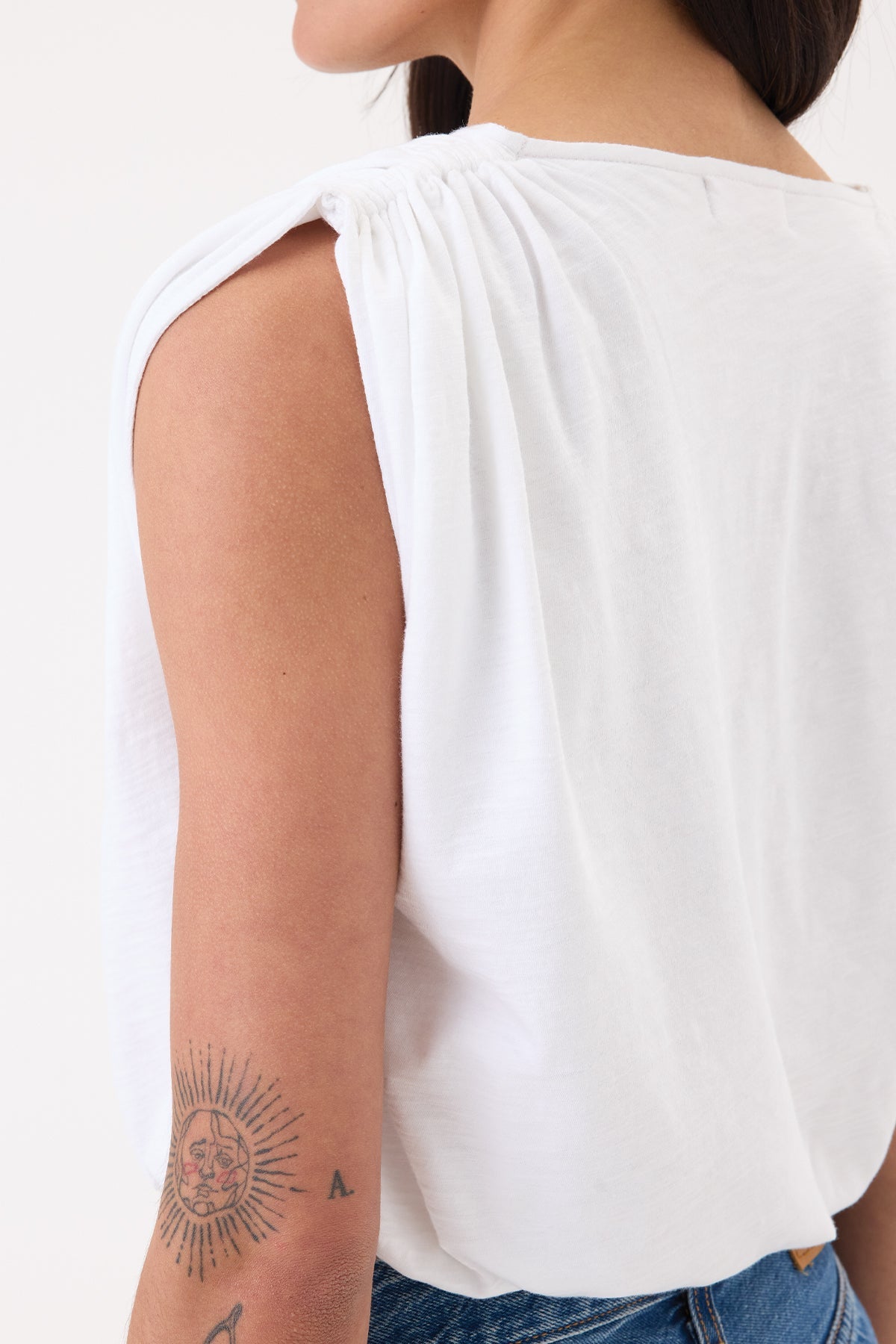 Marina Bubble Top - Goldie LeWinter #color_white