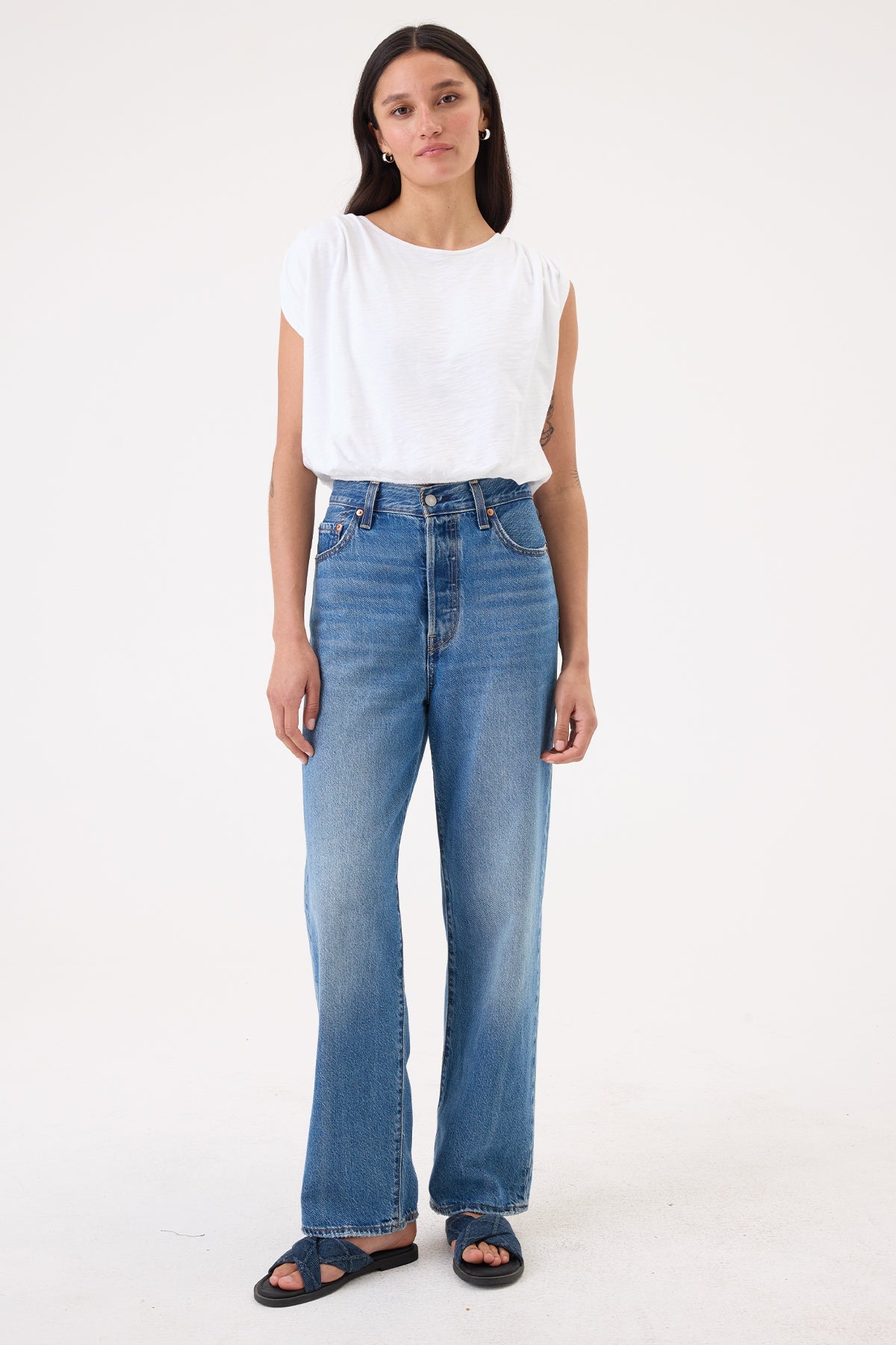 Marina Bubble Top - Goldie LeWinter #color_white