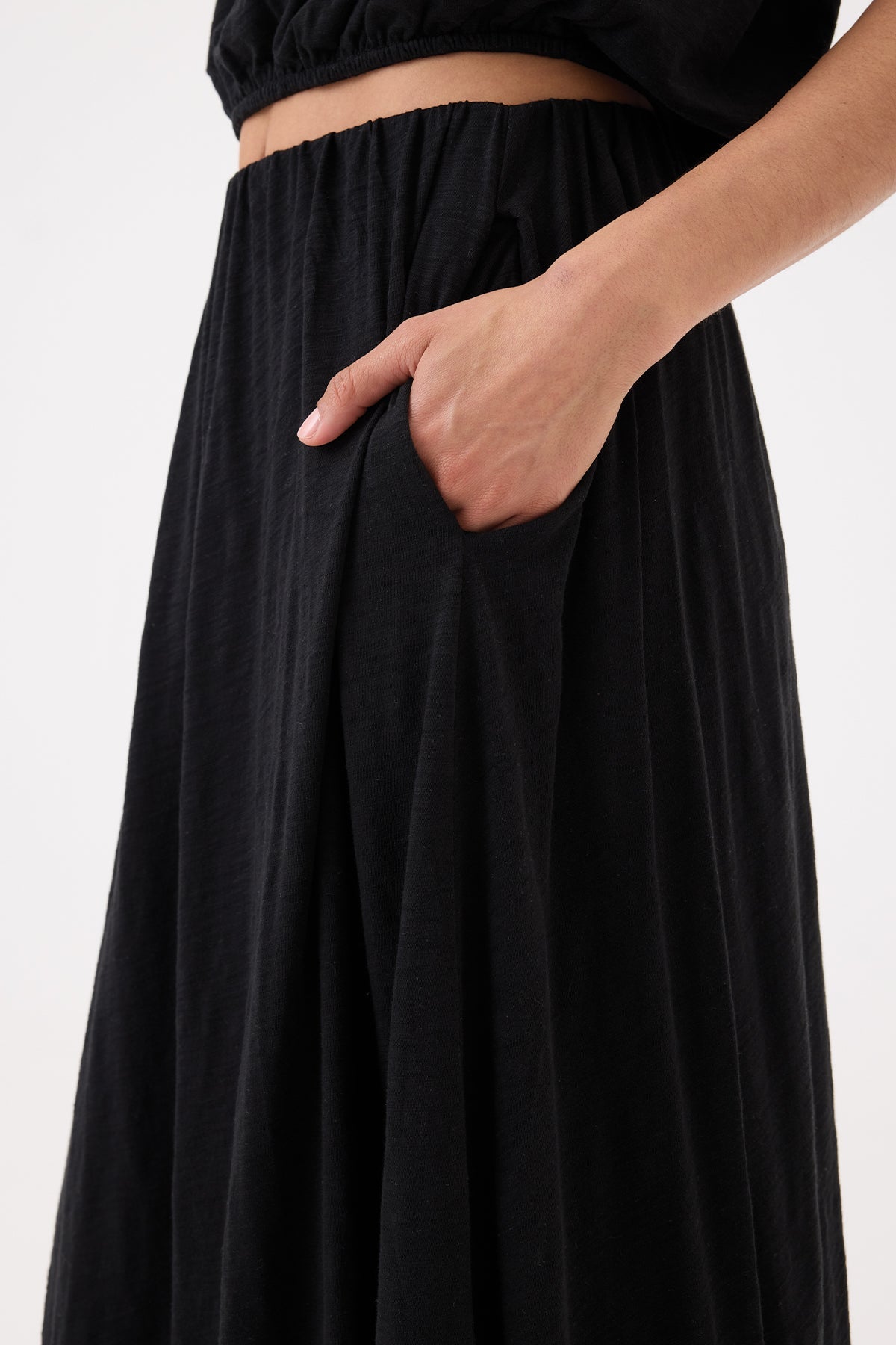 Marina Midi Skirt - Goldie LeWinter #color_black