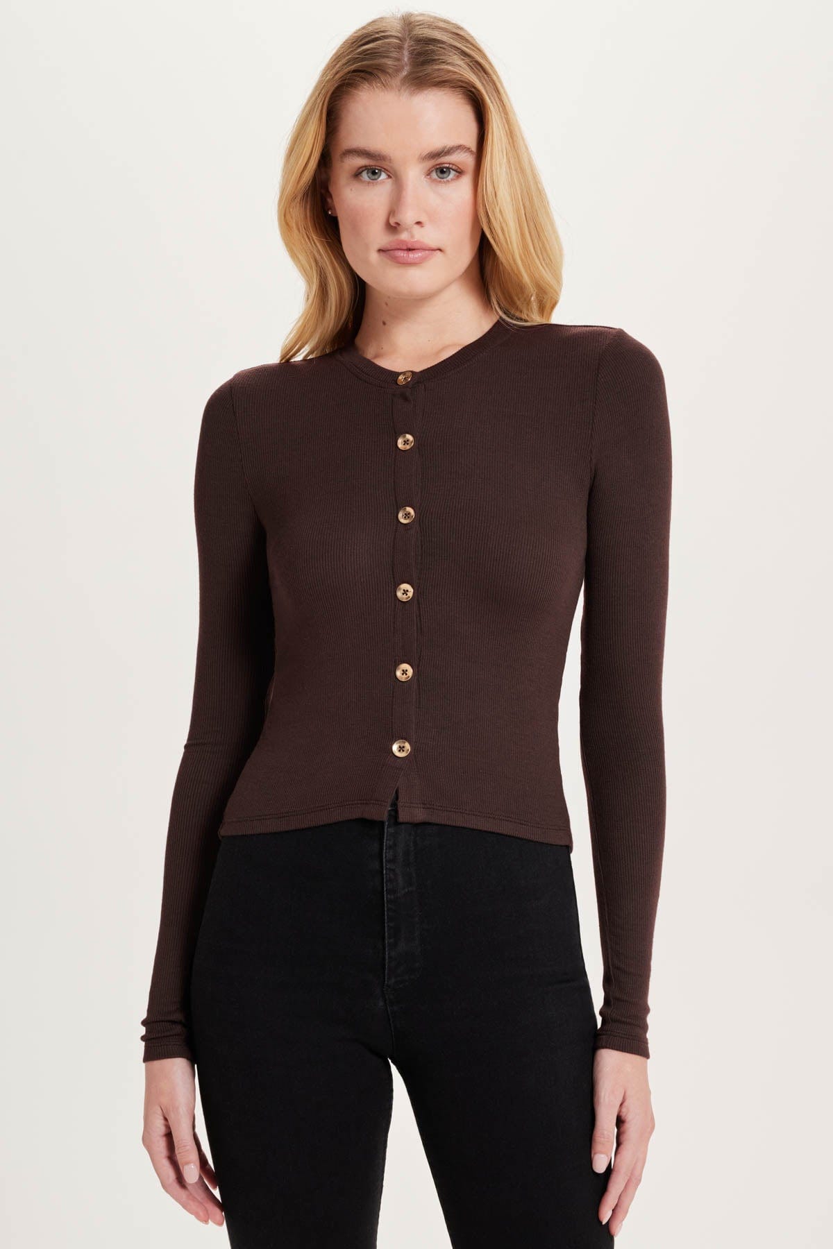 Marina Ribbed Crop Cardigan - Goldie LeWinter