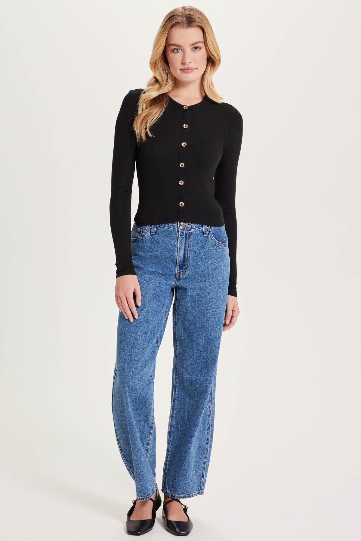 Marina Ribbed Crop Cardigan - Goldie LeWinter