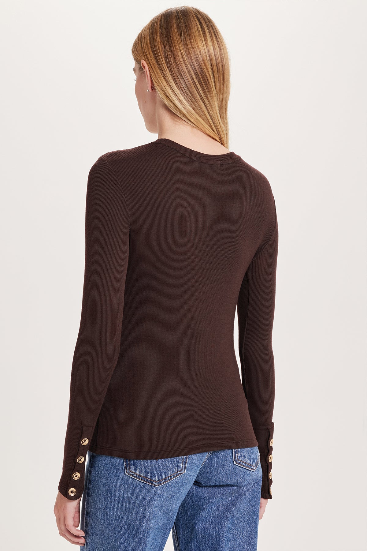 Marina Ribbed Top - Goldie LeWinter #color_coffee - limited edition