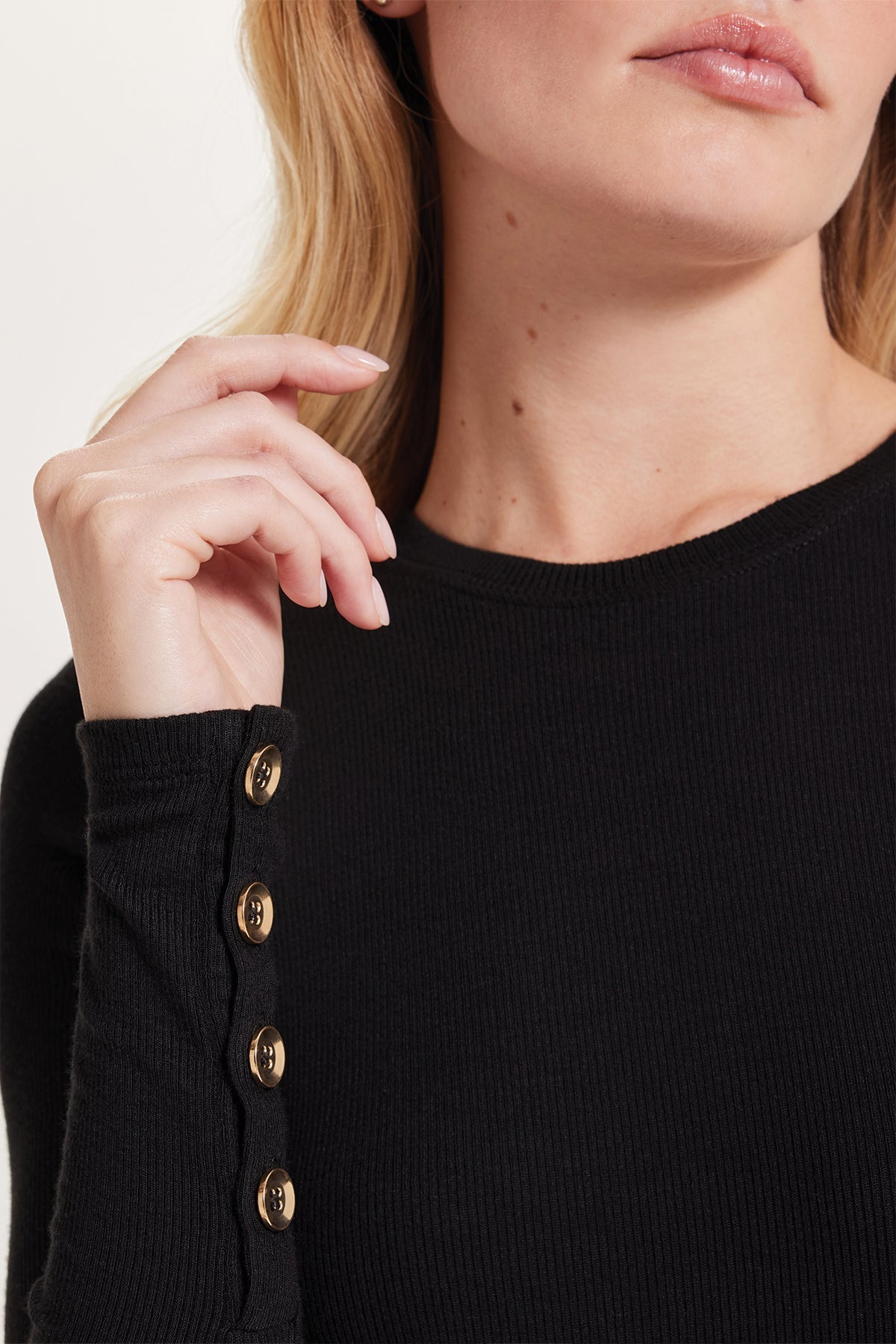 Marina Ribbed Top - Goldie LeWinter #color_black