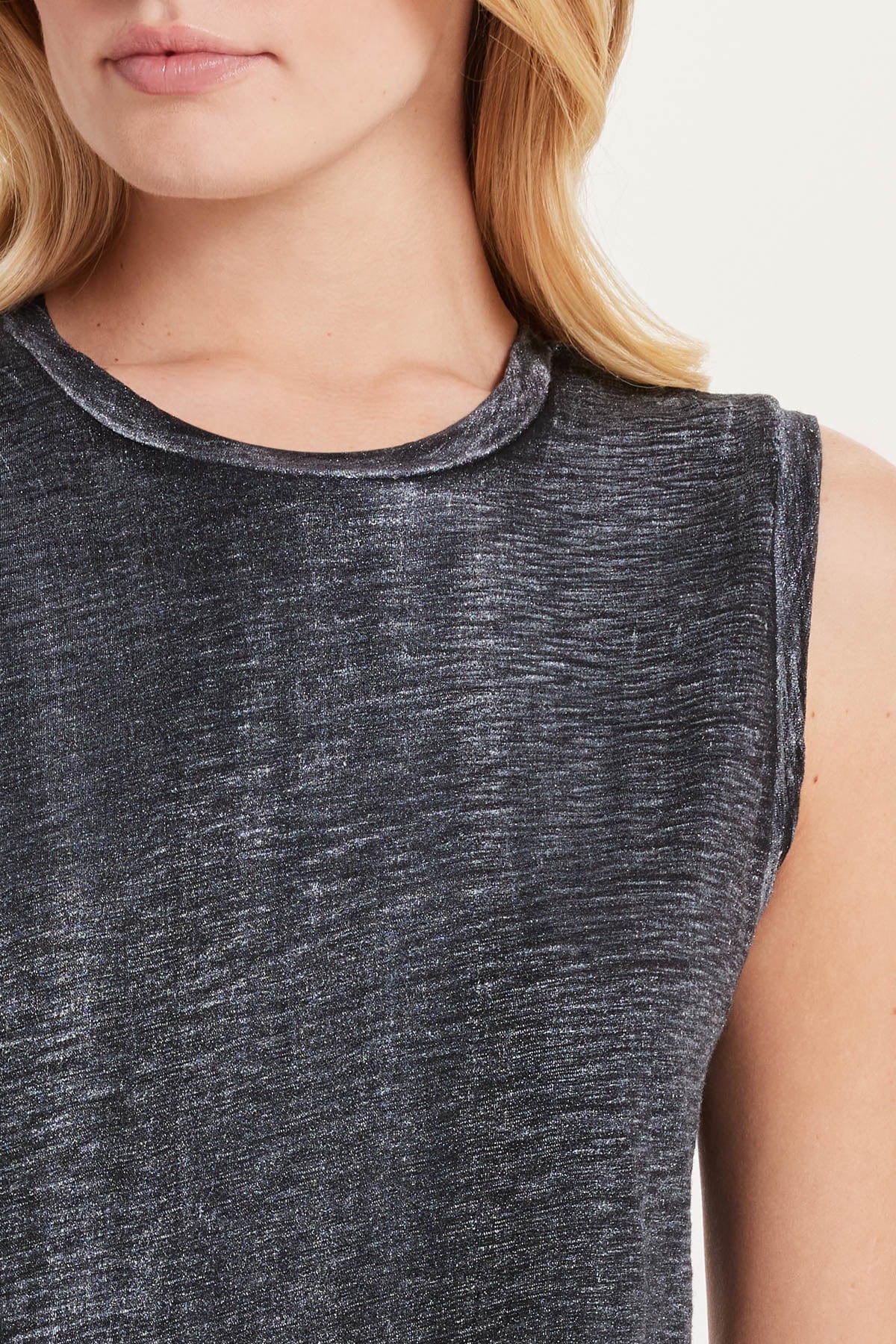 Metallic Sparkle Crop Tank - Goldie LeWinter