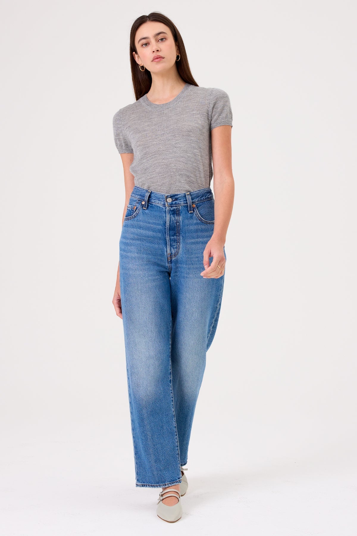 Mina Tee - Goldie LeWinter #color_gray heather