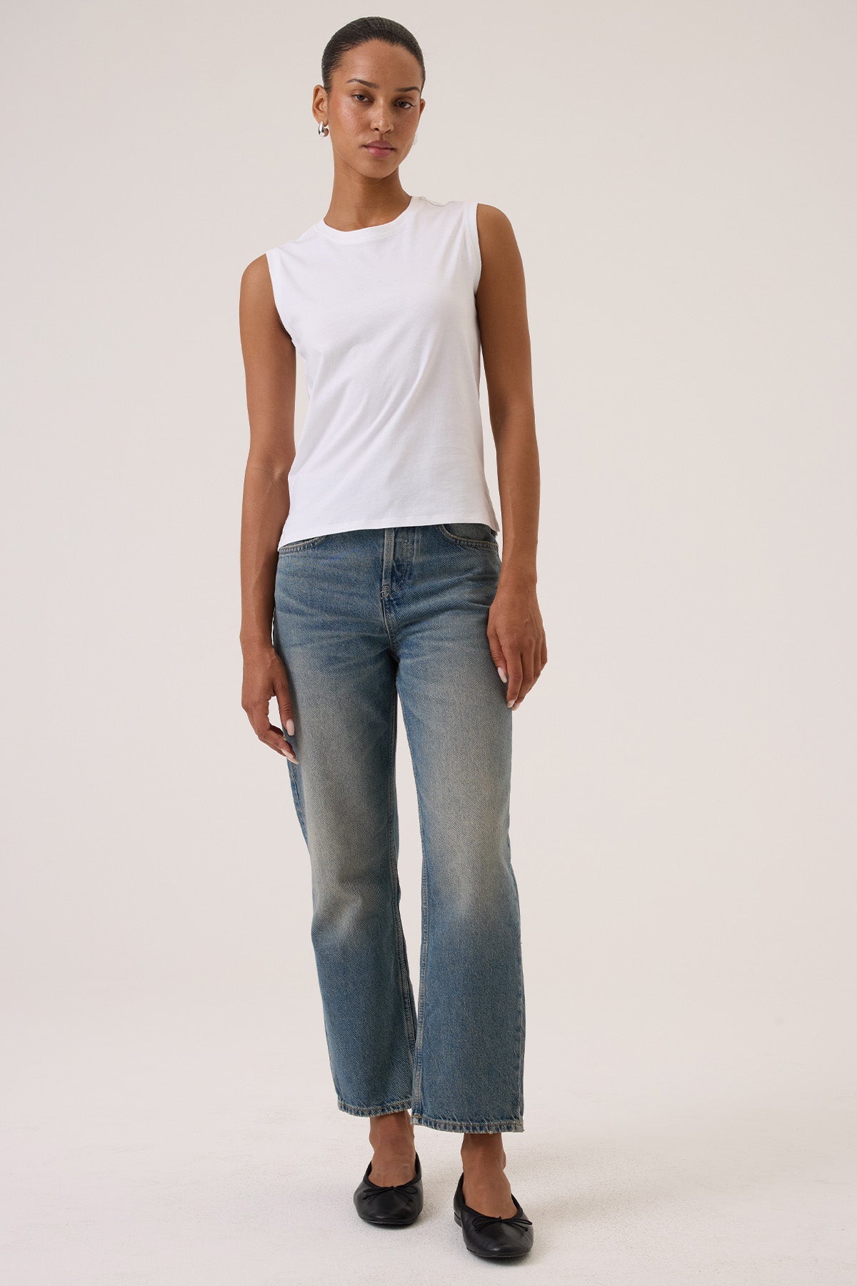 Nico Organic Boy Tank - Goldie LeWinter #color_white