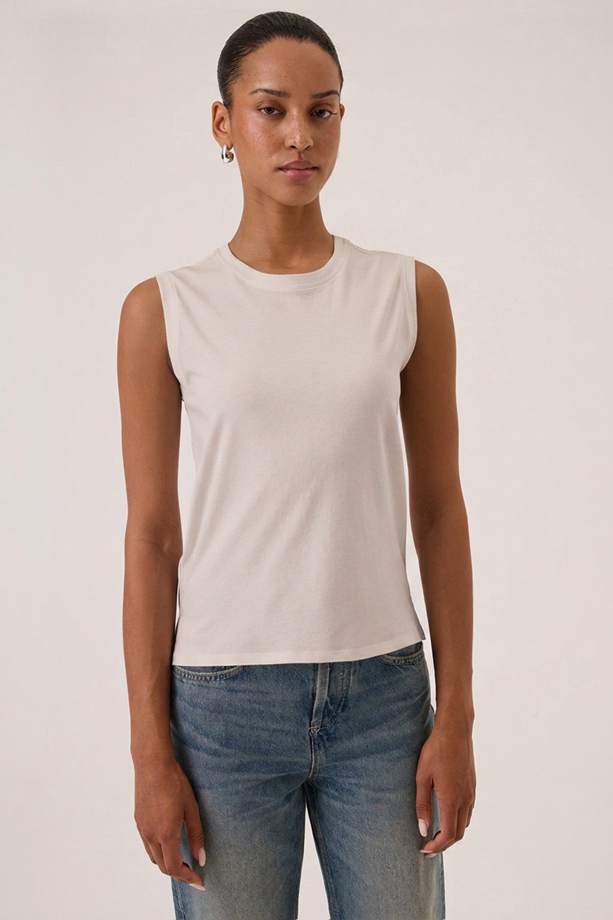 Nico Organic Boy Tank - Goldie LeWinter #color_stone