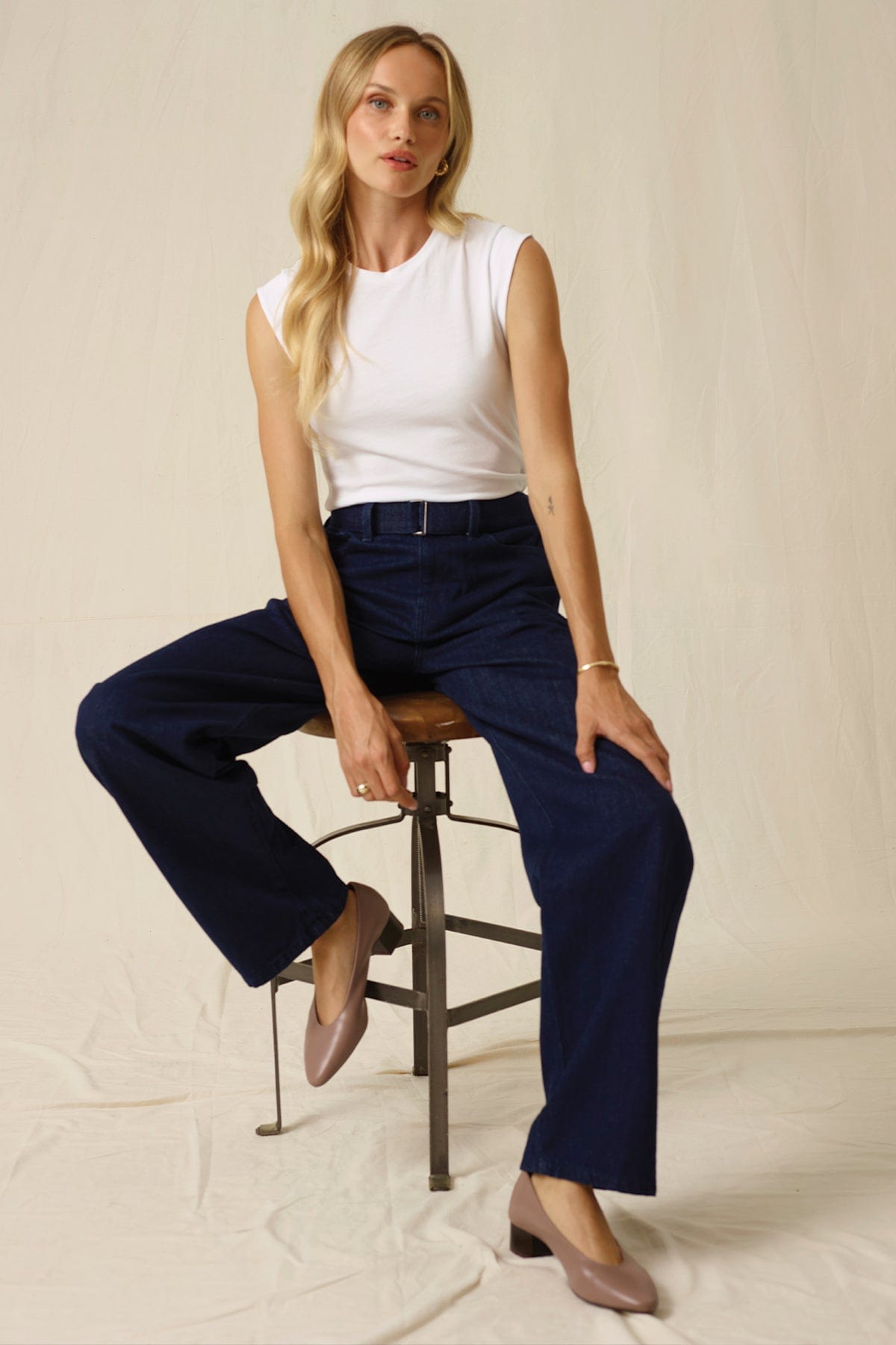 Organic Cap Sleeve Tee - Goldie LeWinter