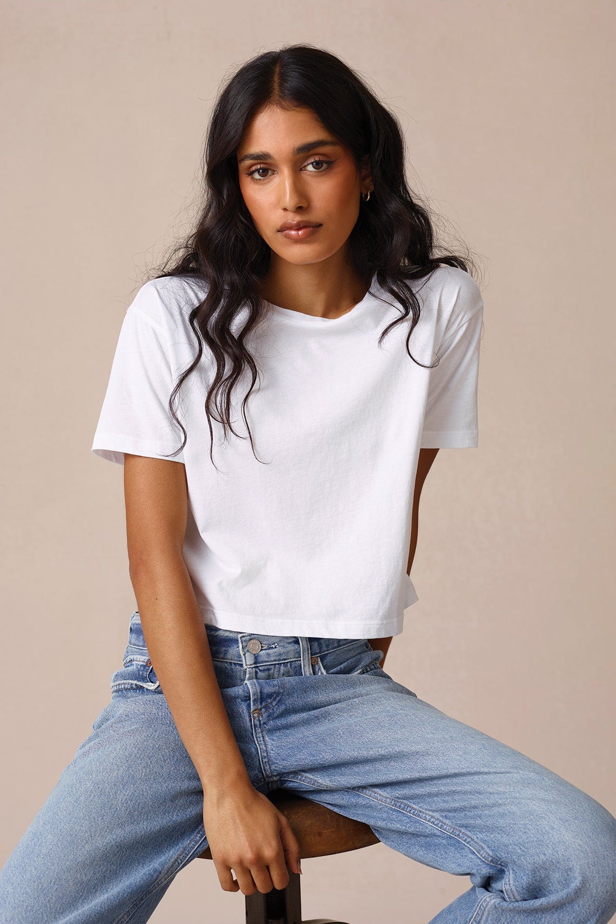 Organic Crop Girlfriend Tee - Goldie LeWinter