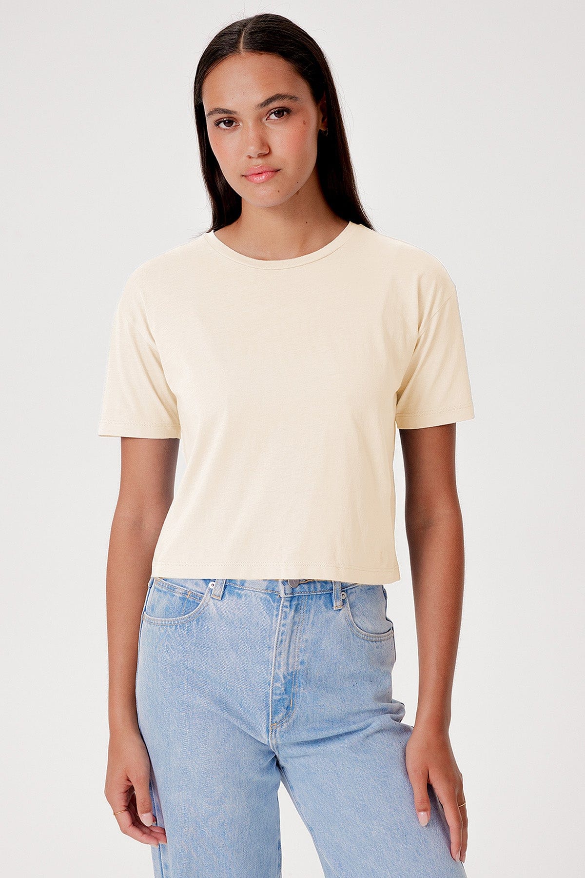Organic Crop Girlfriend Tee - Goldie LeWinter