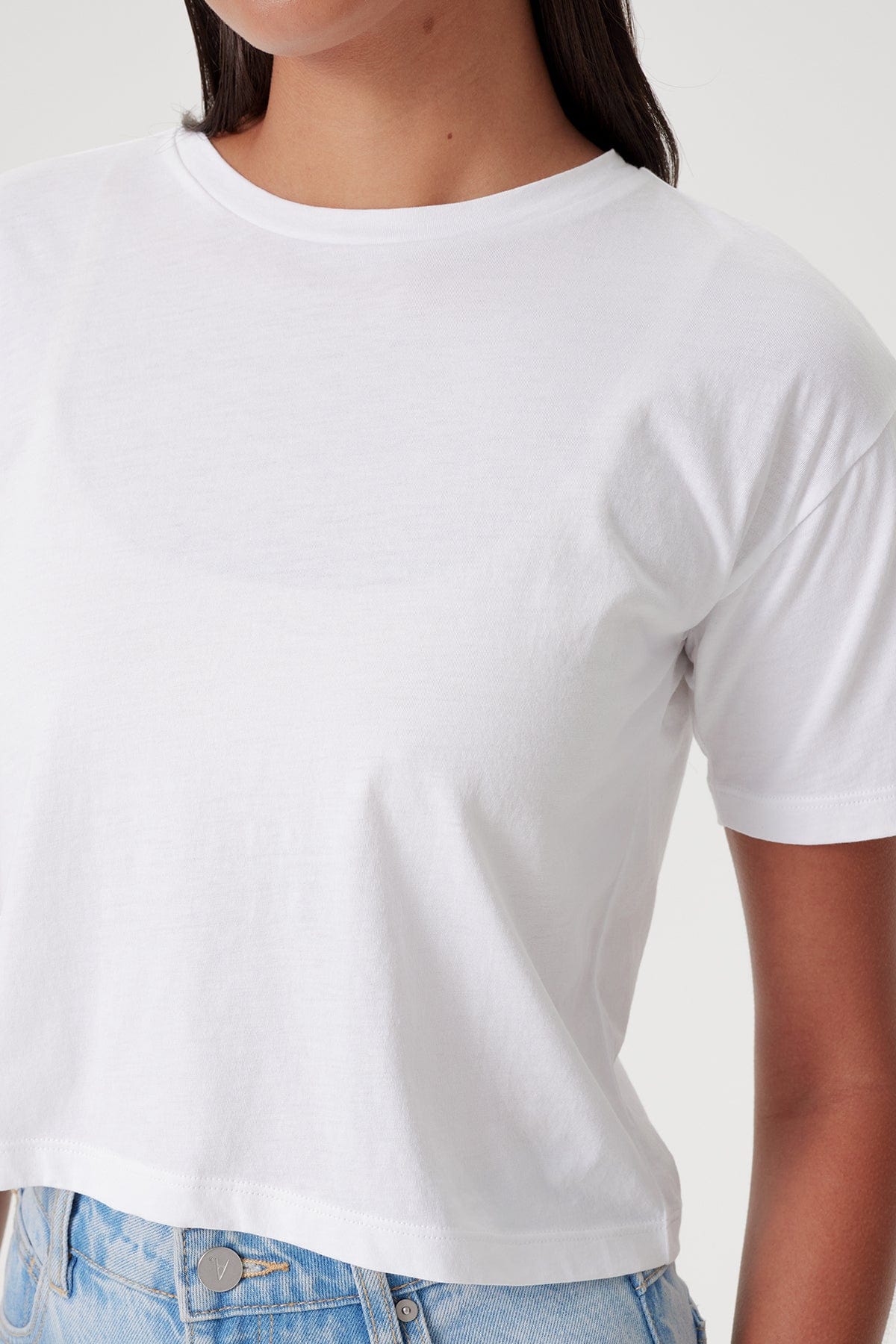 Organic Crop Girlfriend Tee - Goldie LeWinter
