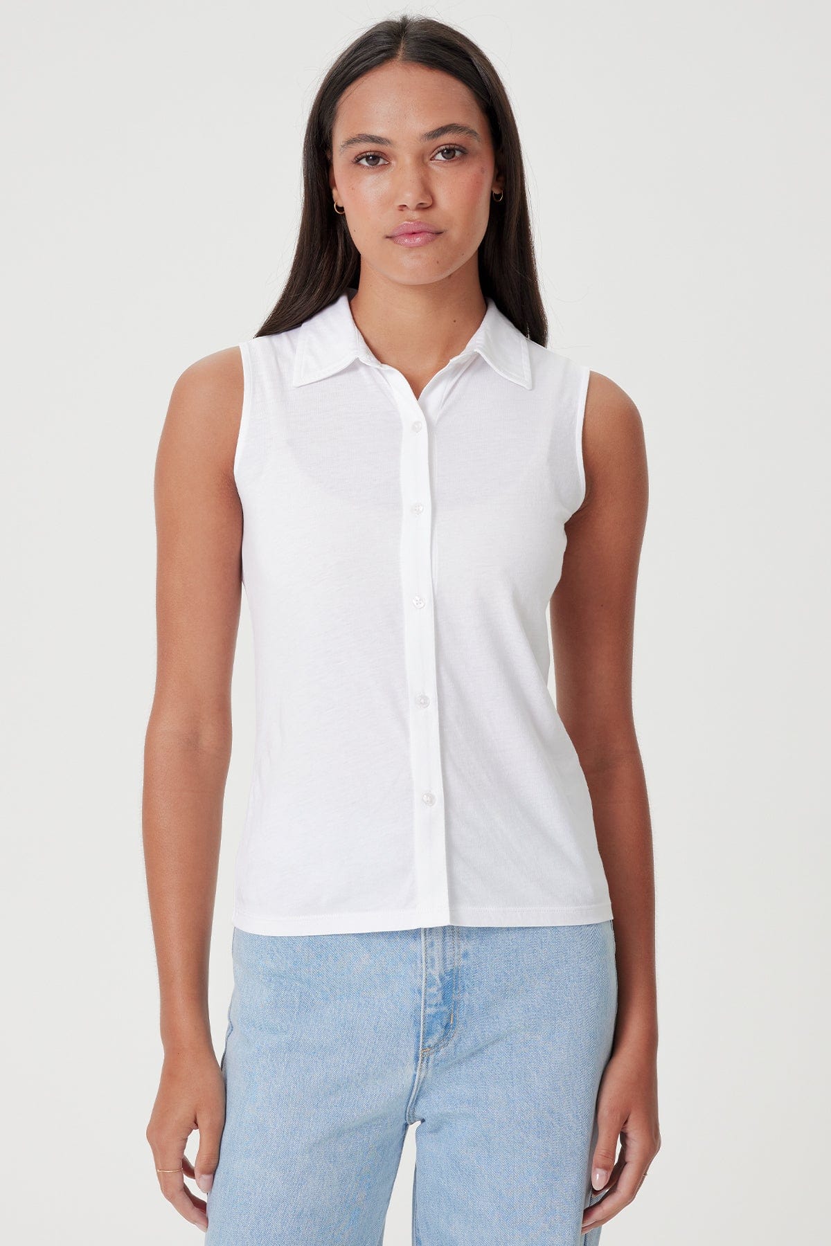 Organic Modern Sleeveless Shirt - Goldie LeWinter