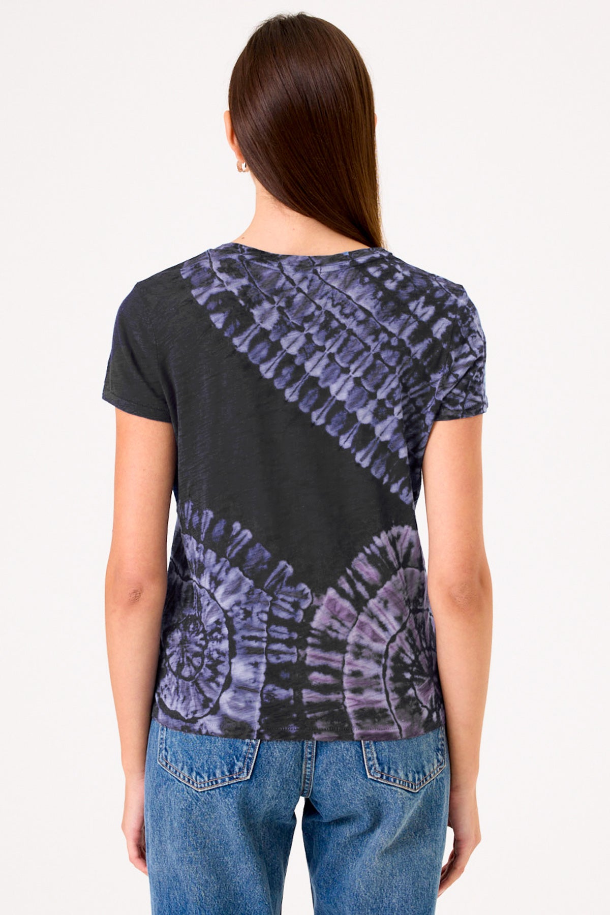 Patchwork Tie Dye Boy Tee - Goldie LeWinter #color_charcoal heather