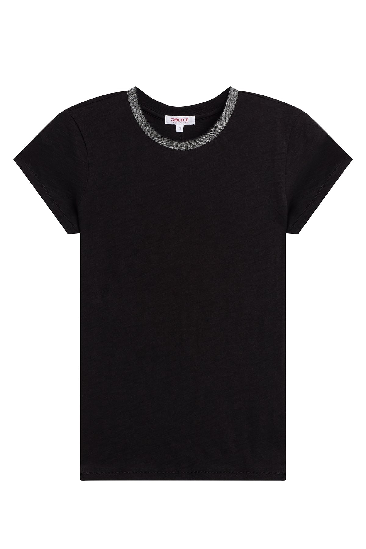 Pavé Ringer Tee - Goldie LeWinter #color_black