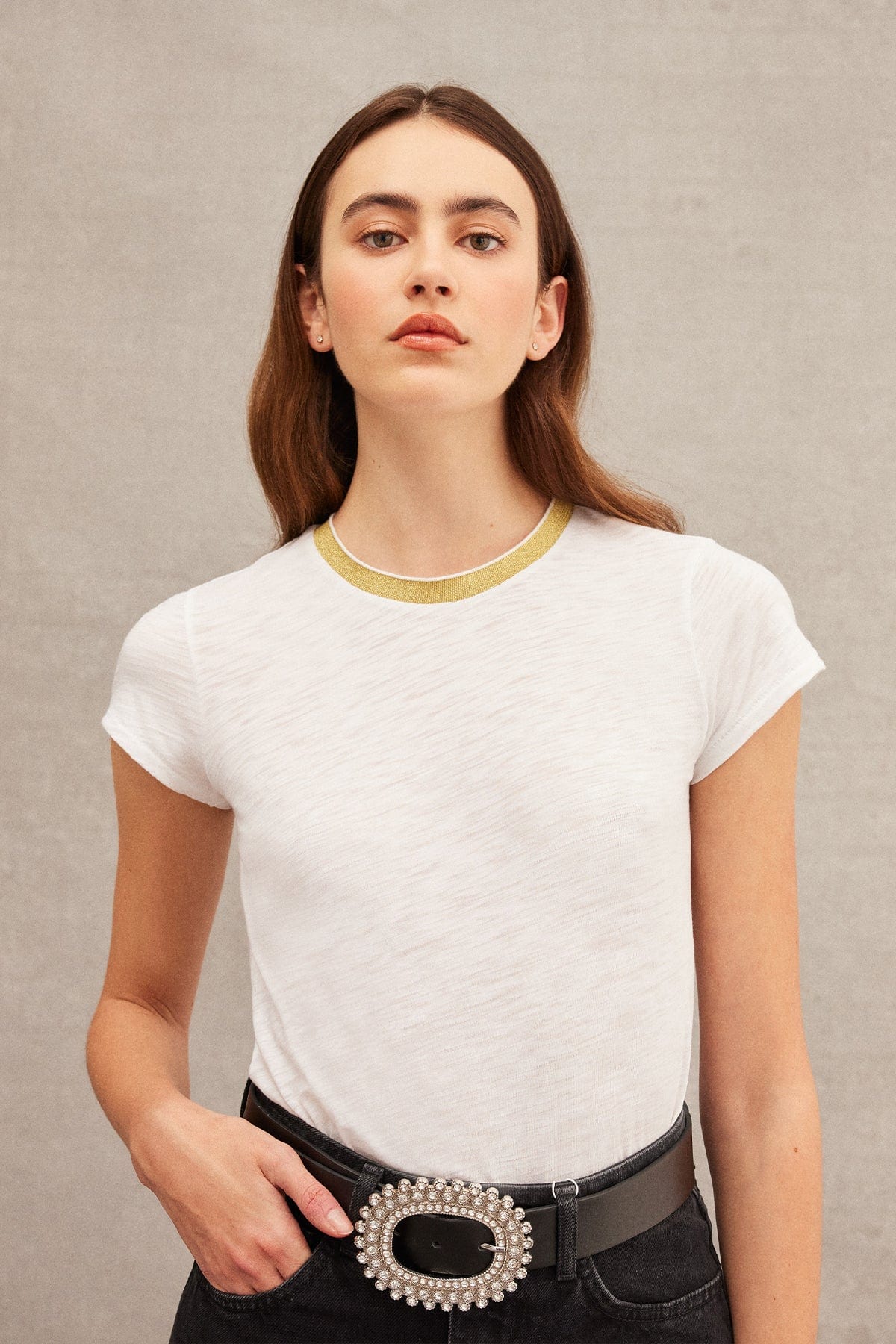 Pavé Ringer Tee - Goldie LeWinter
