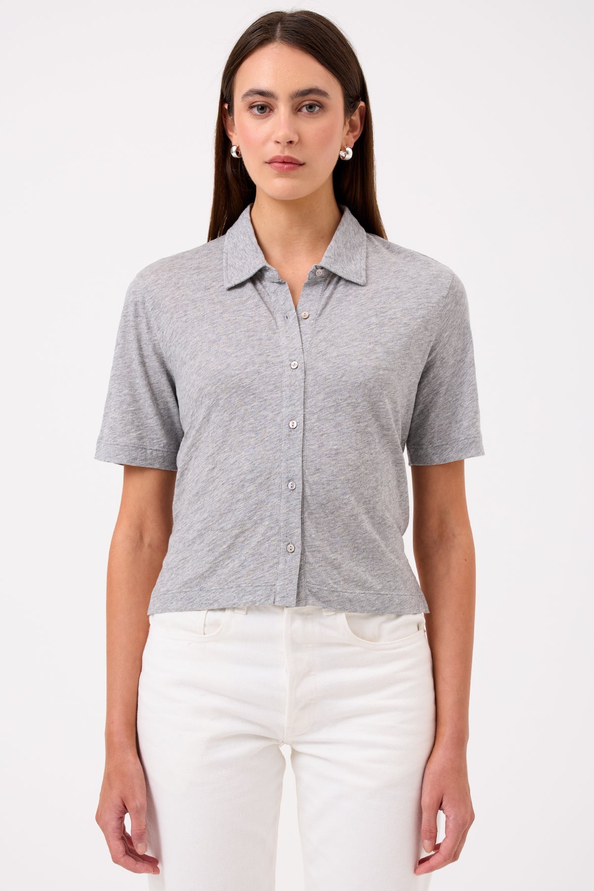 Payton Shirt - Goldie LeWinter #color_gray heather