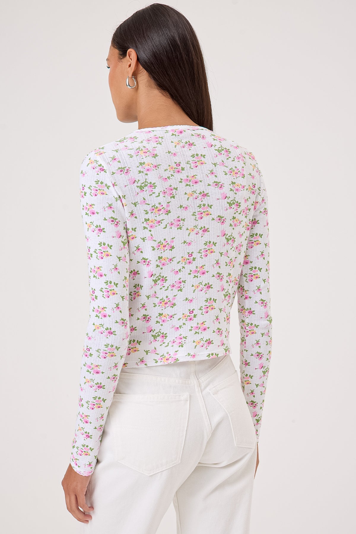 Petite Fleur Crop Cardigan