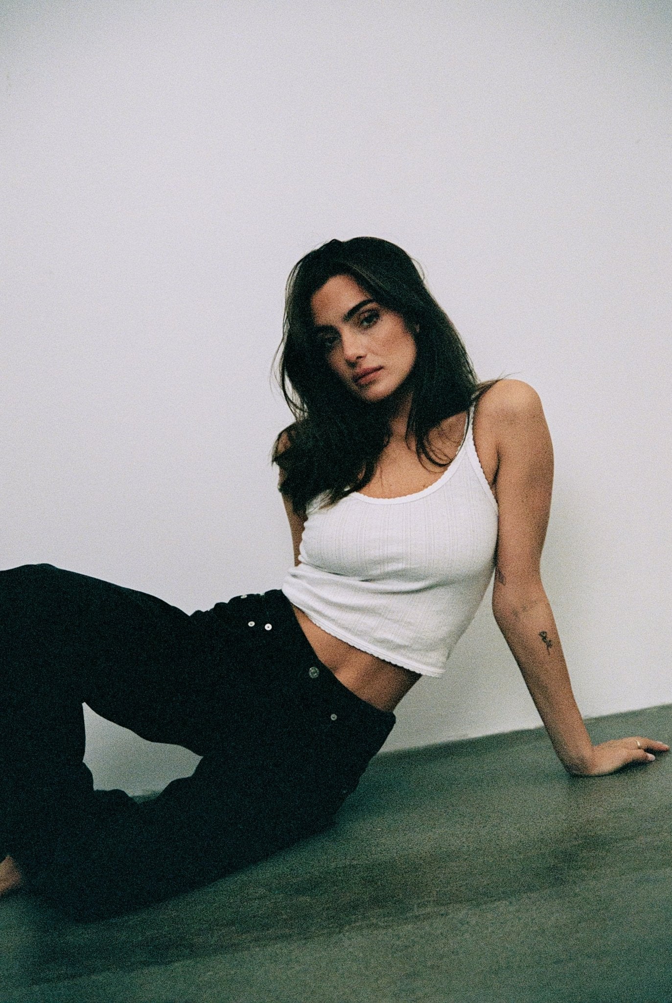 Ellie Cropped Cami - Goldie LeWinter #color_white