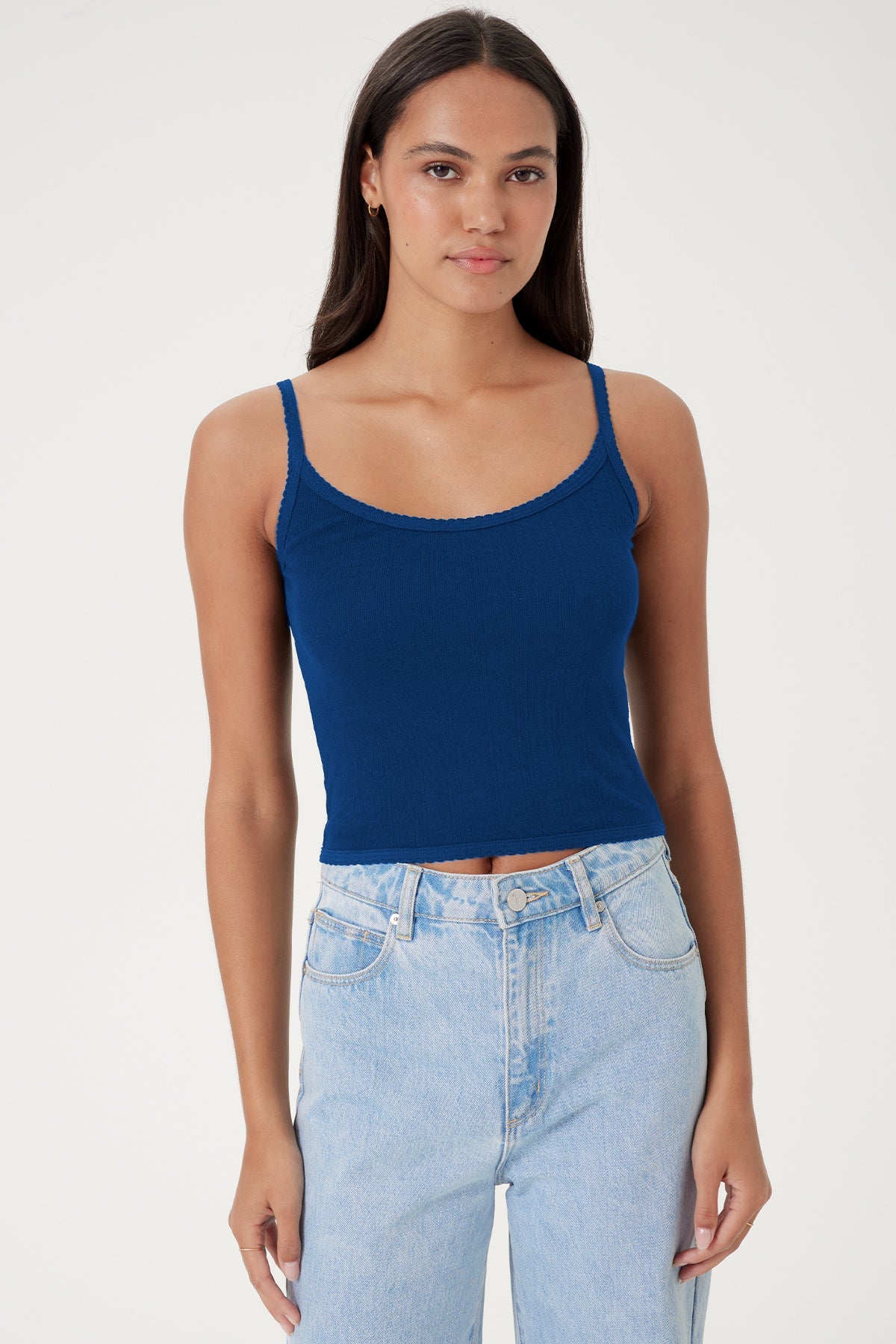 Ellie Cropped Cami - Goldie LeWinter #color_estate blue - limited edition
