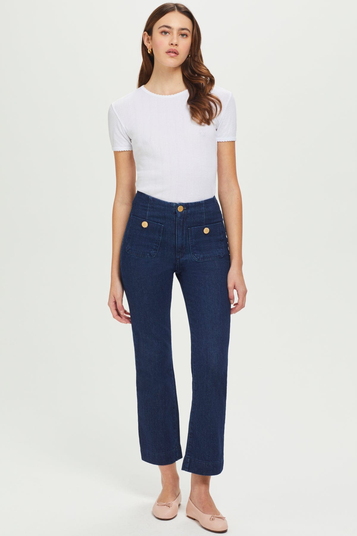 Pointelle Tee - Goldie LeWinter