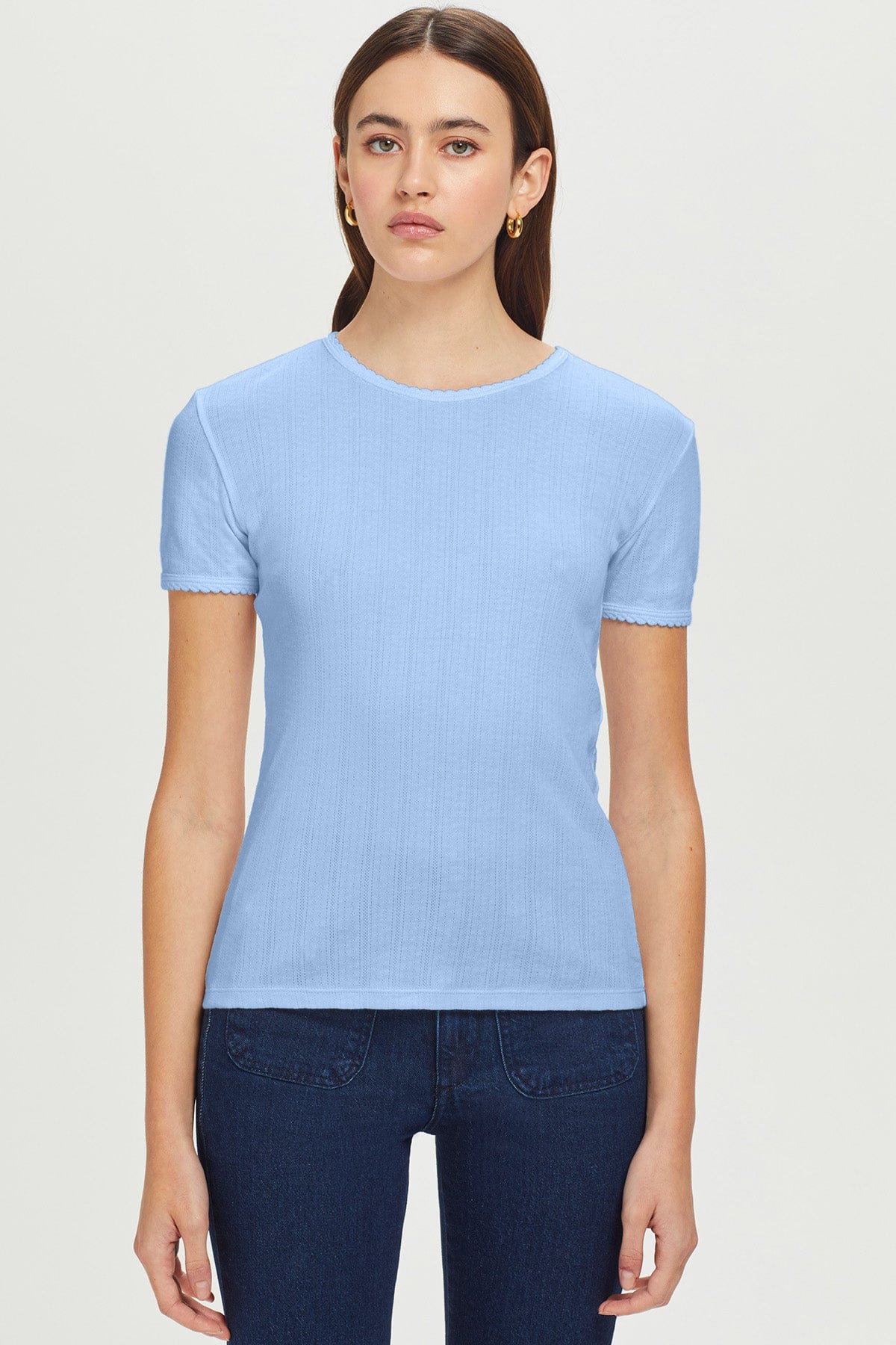 Pointelle Tee - Goldie LeWinter