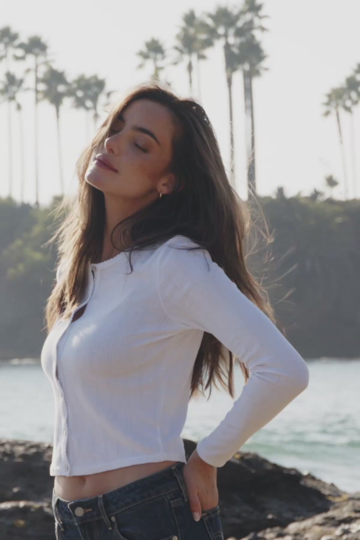 Pointelle Crop Cardigan | Delicate Knit & Effortless Style