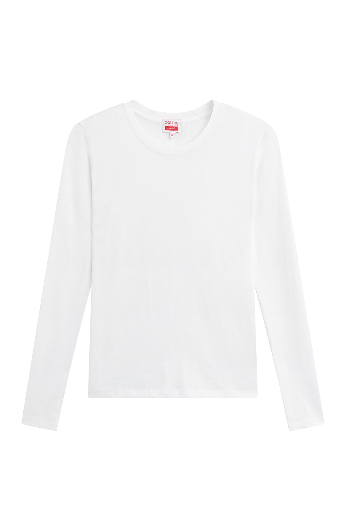Quinn Organic Long Sleeve Tee - Goldie LeWinter #color_white