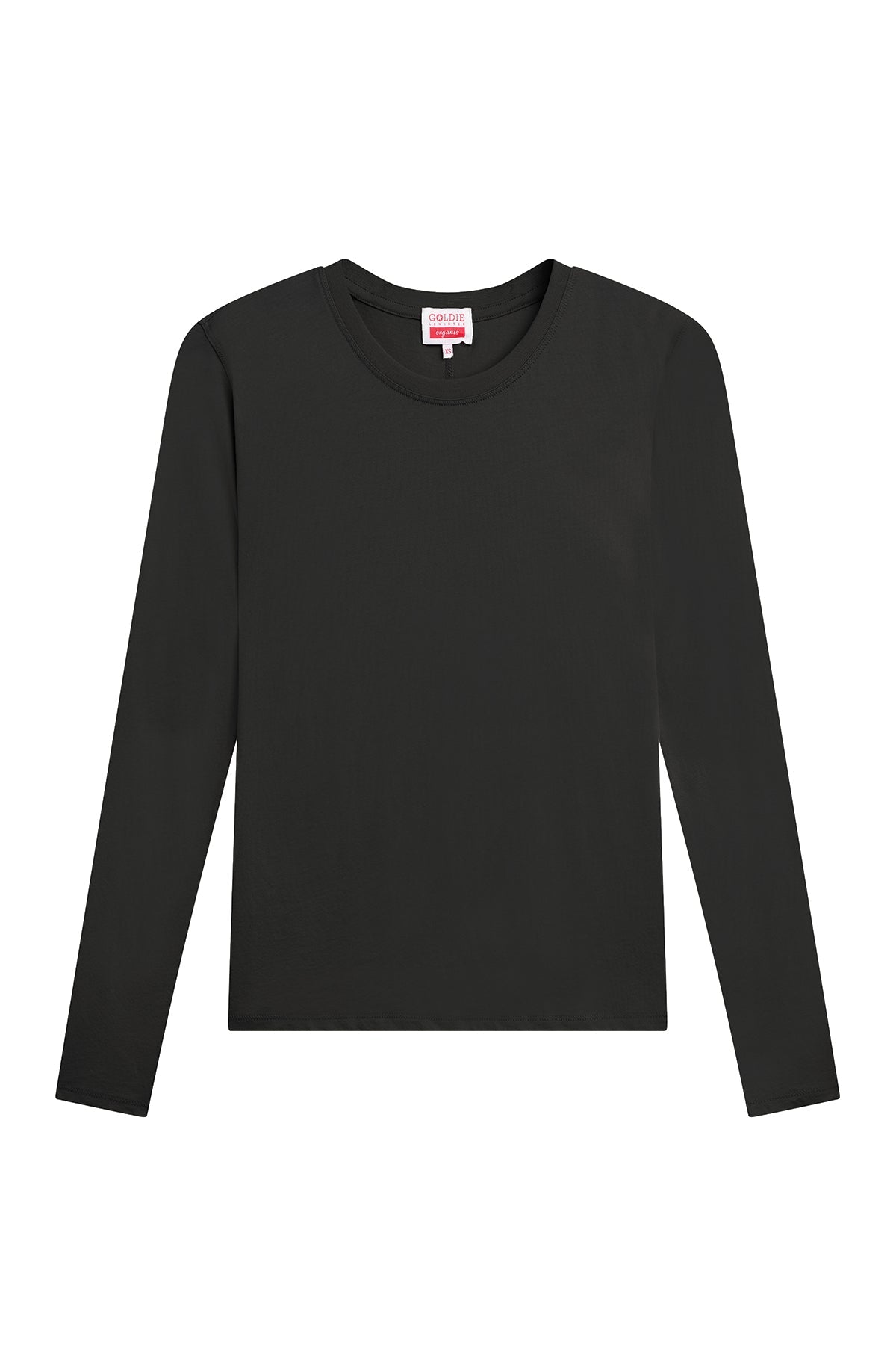 Quinn Organic Long Sleeve Tee - Goldie LeWinter #color_black