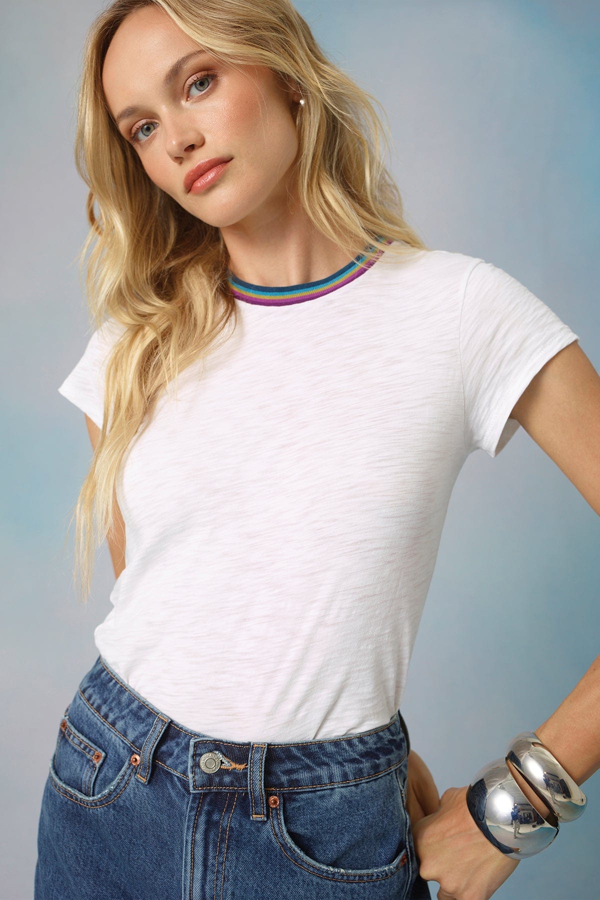 Rainbow Ringer Tee - Goldie LeWinter