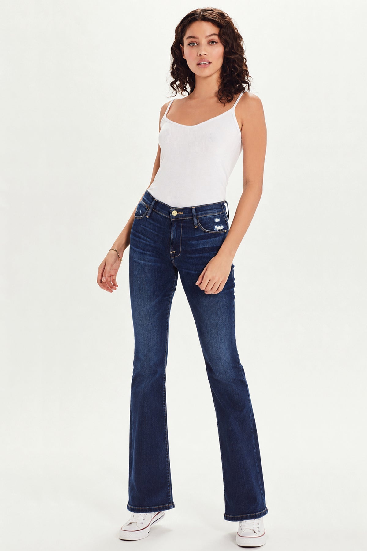 Ribbed Cami - Goldie LeWinter #color_white