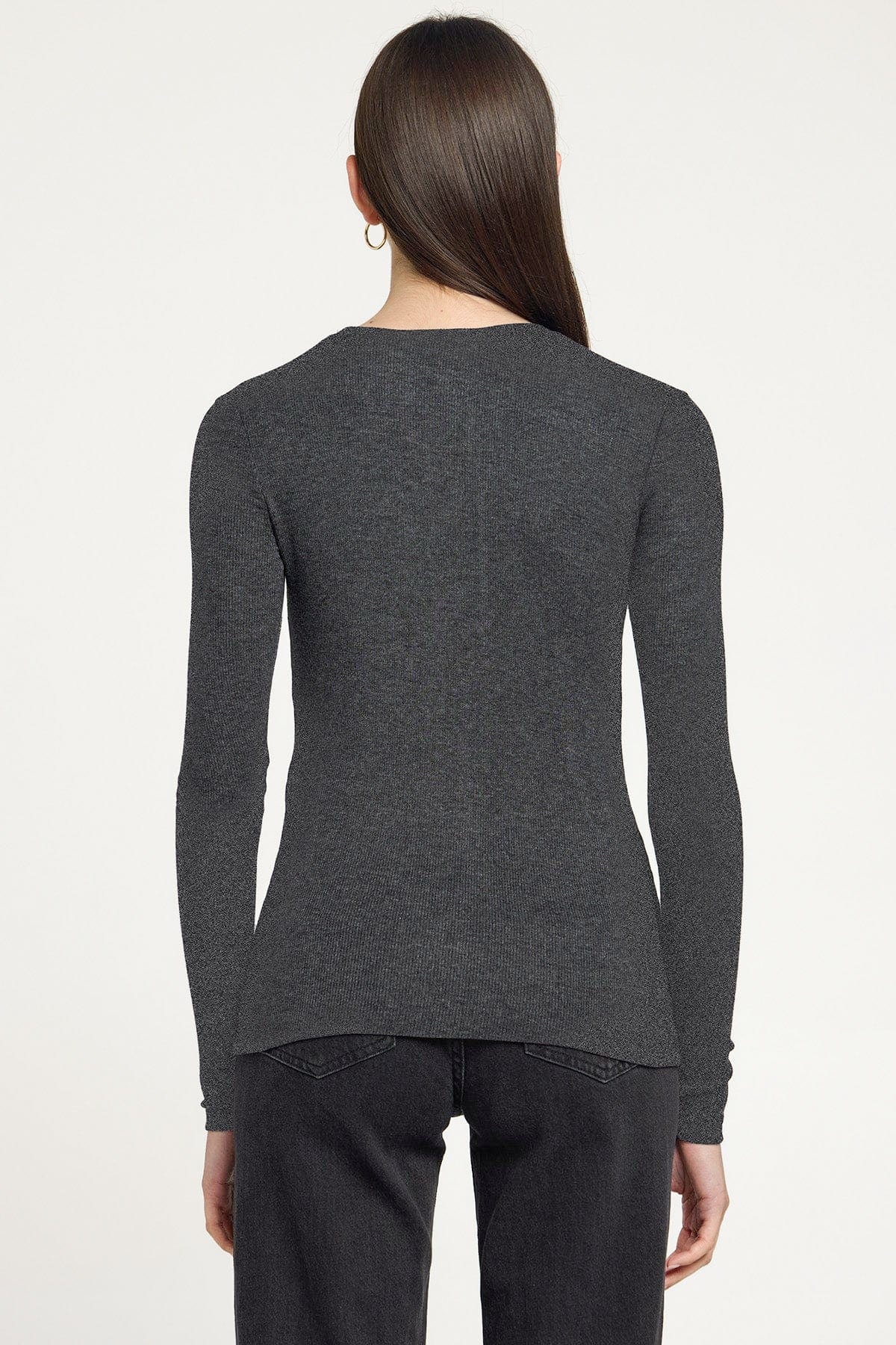 Ribbed Long Sleeve Tee - Goldie LeWinter