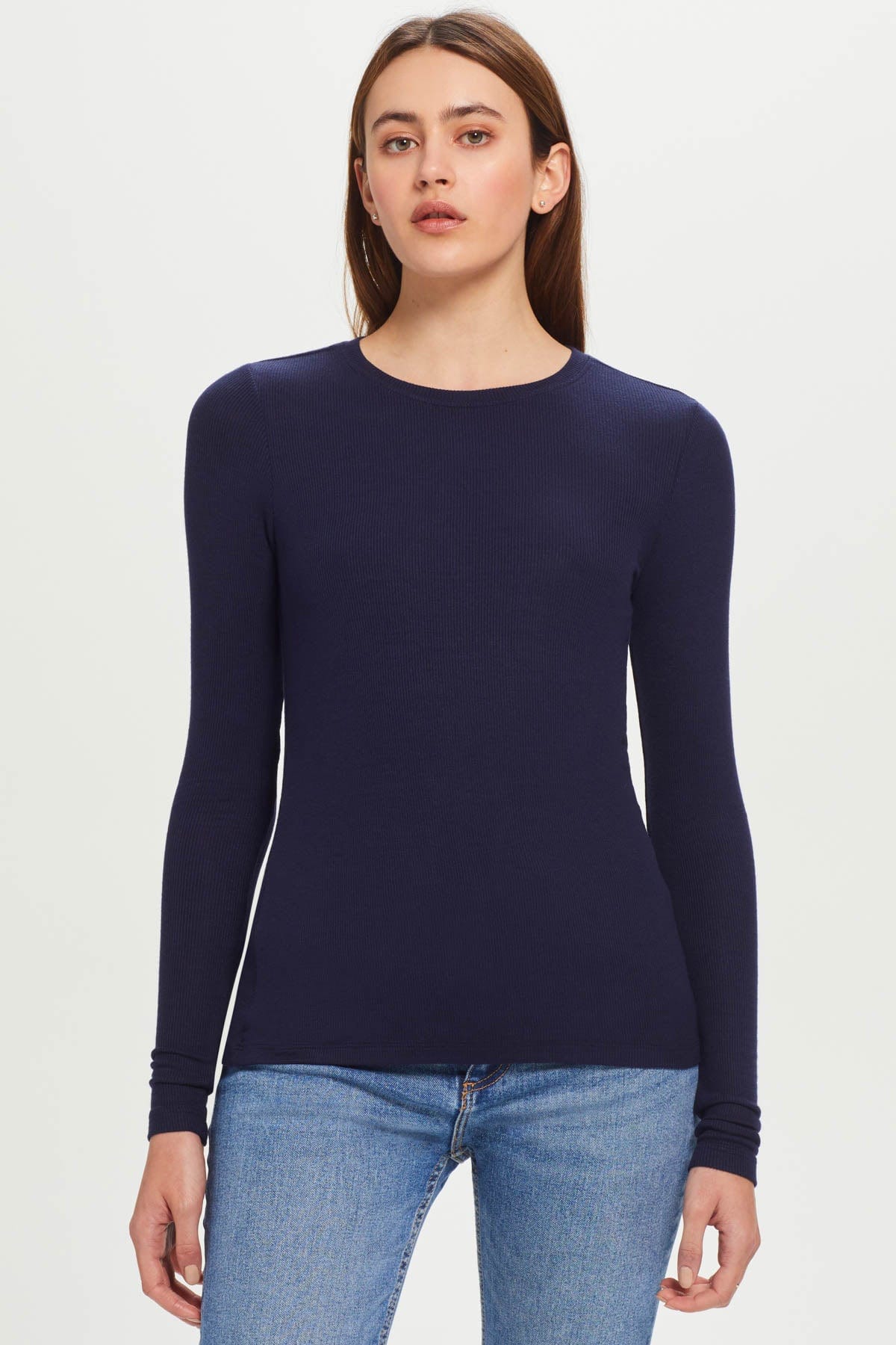 Ribbed Long Sleeve Tee - Goldie LeWinter