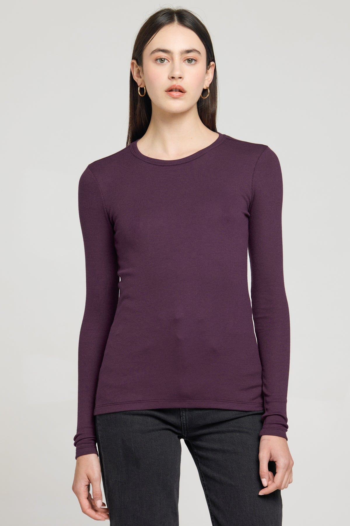 Ribbed Long Sleeve Tee - Goldie LeWinter