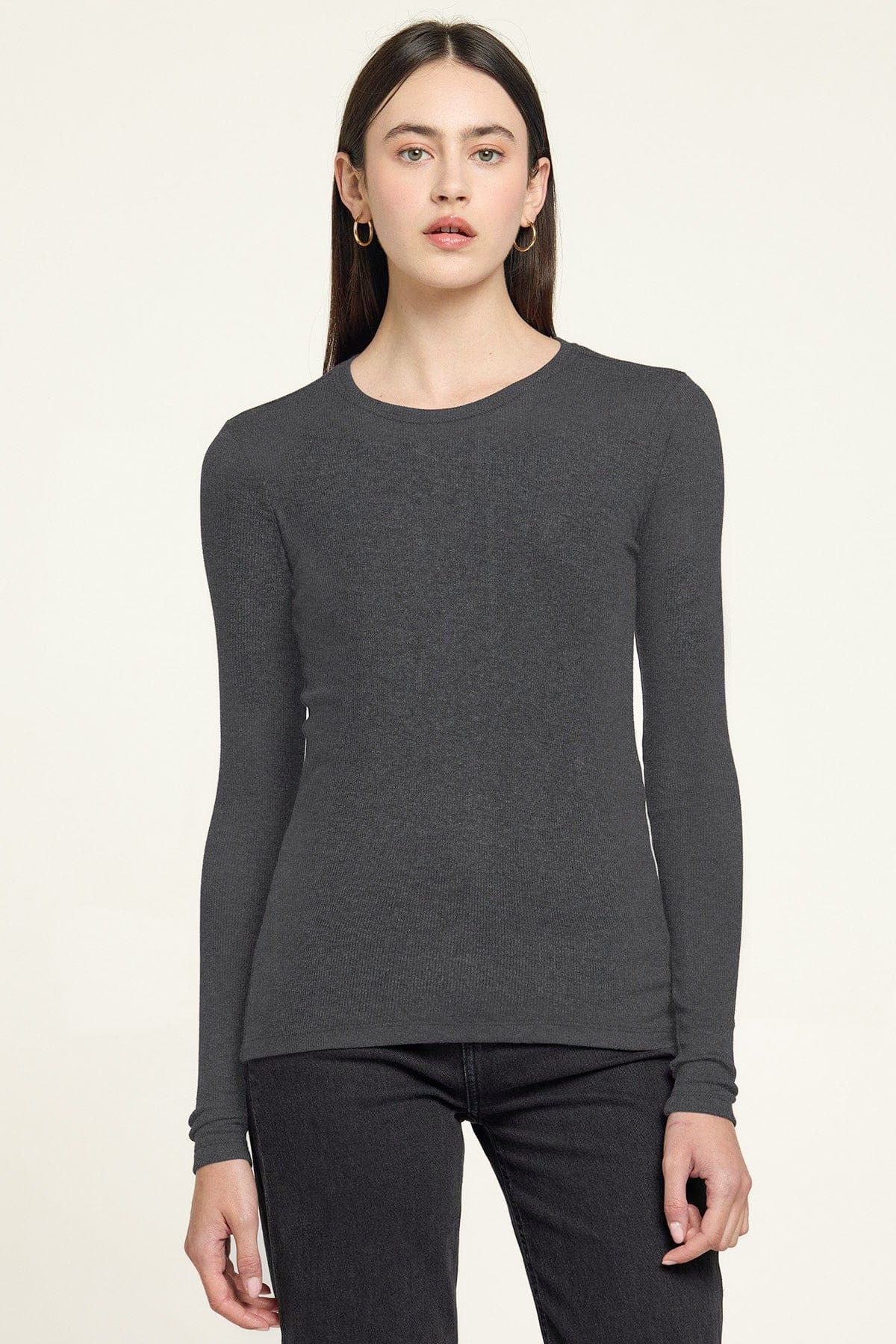 Ribbed Long Sleeve Tee - Goldie LeWinter