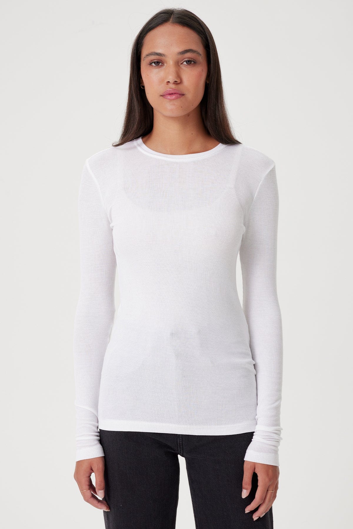 Ribbed Long Sleeve Tee - Goldie LeWinter