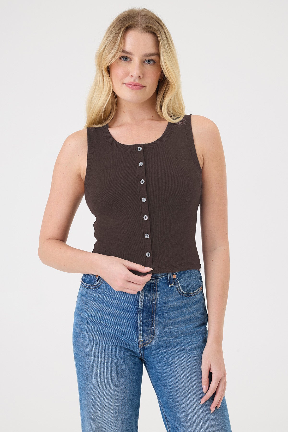 Riley Vest - Goldie LeWinter #color_coffee - limited edition